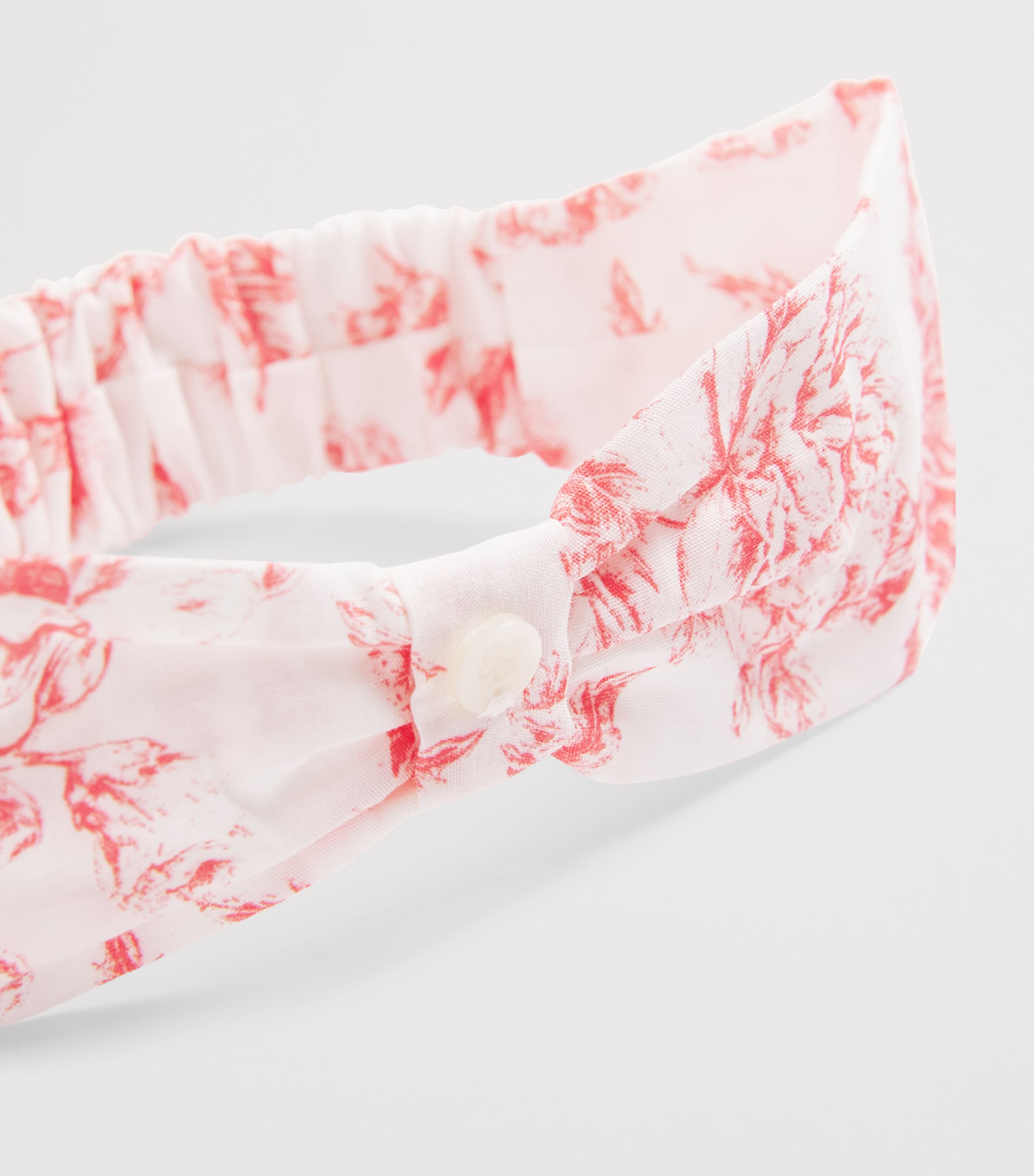 Cotton Floral Headband PRALINE Image 3