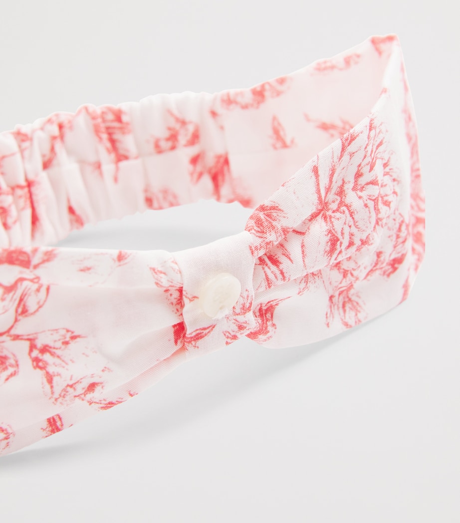 Cotton Floral Headband PRALINE Image 3