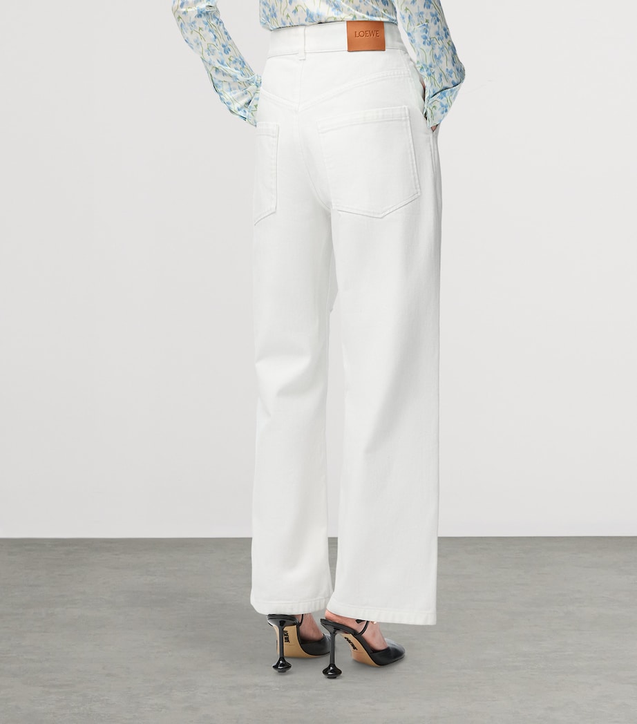 Wide-Leg Trousers WHITE Image 3