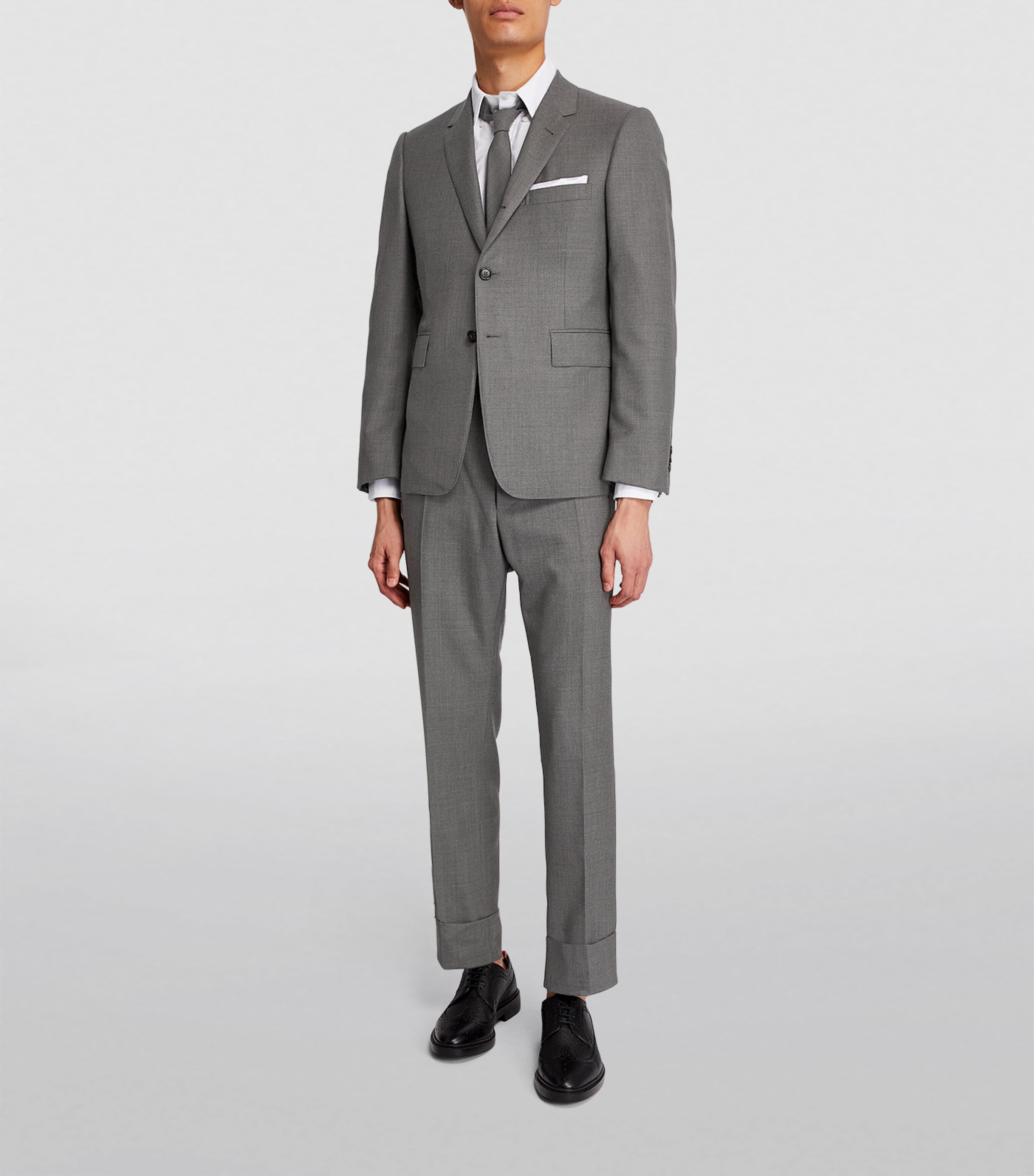 Wool Tailored Trousers MED GREY Image 2
