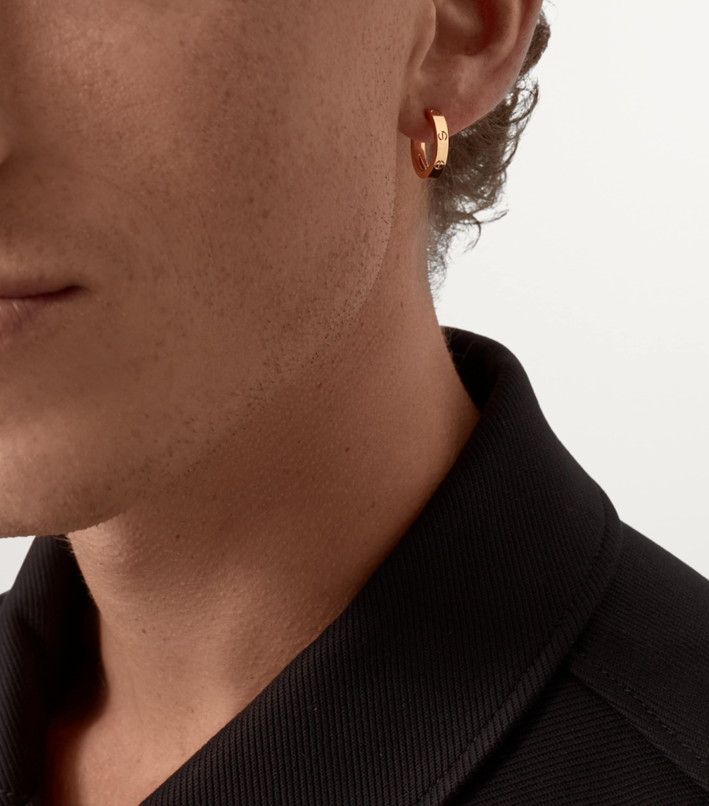 Rose Gold LOVE Double Hoop Earrings ROSE GOLD Image 7