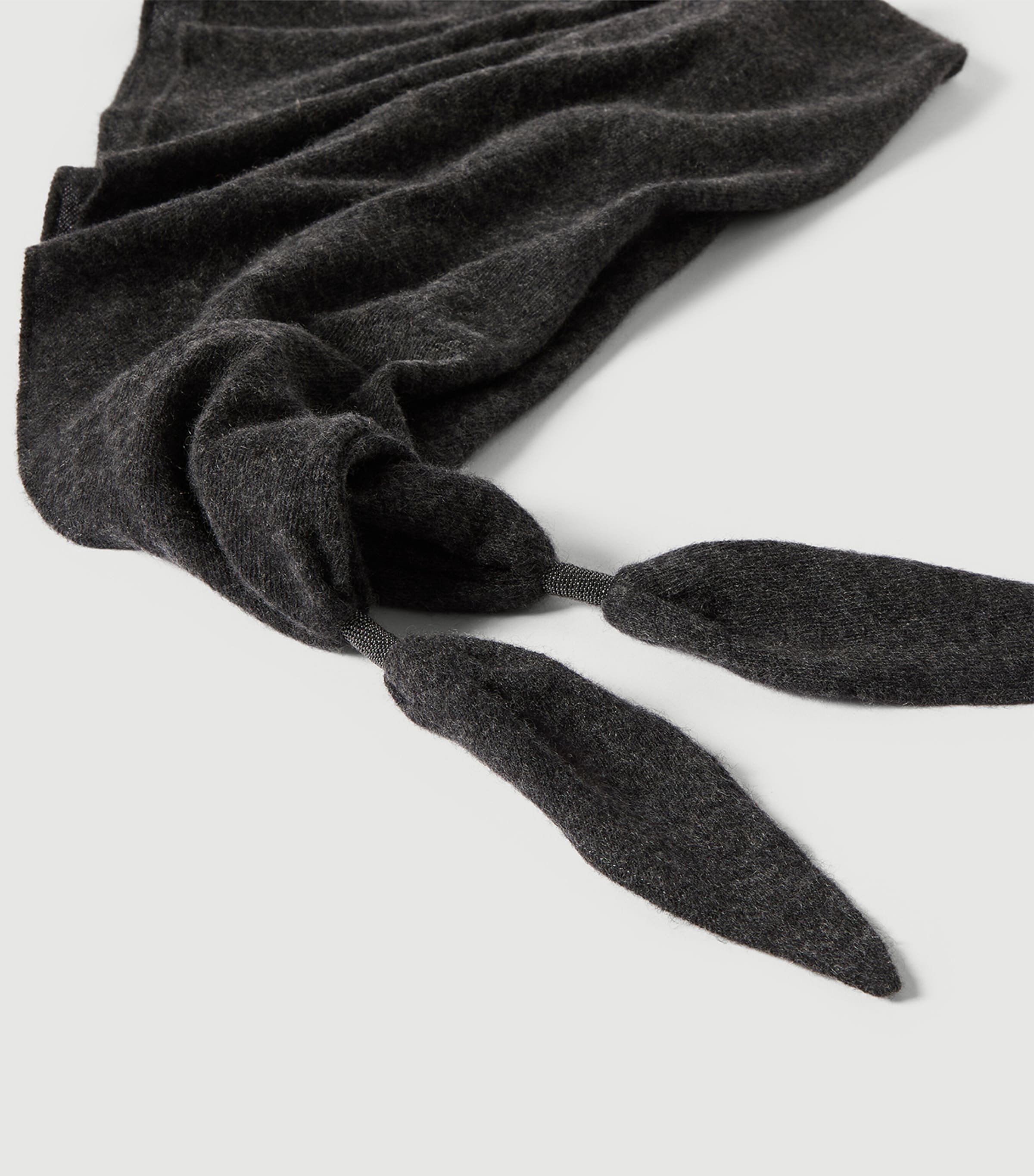 Brunello Cucinelli Womens Cashmere Scarf Black Image 4