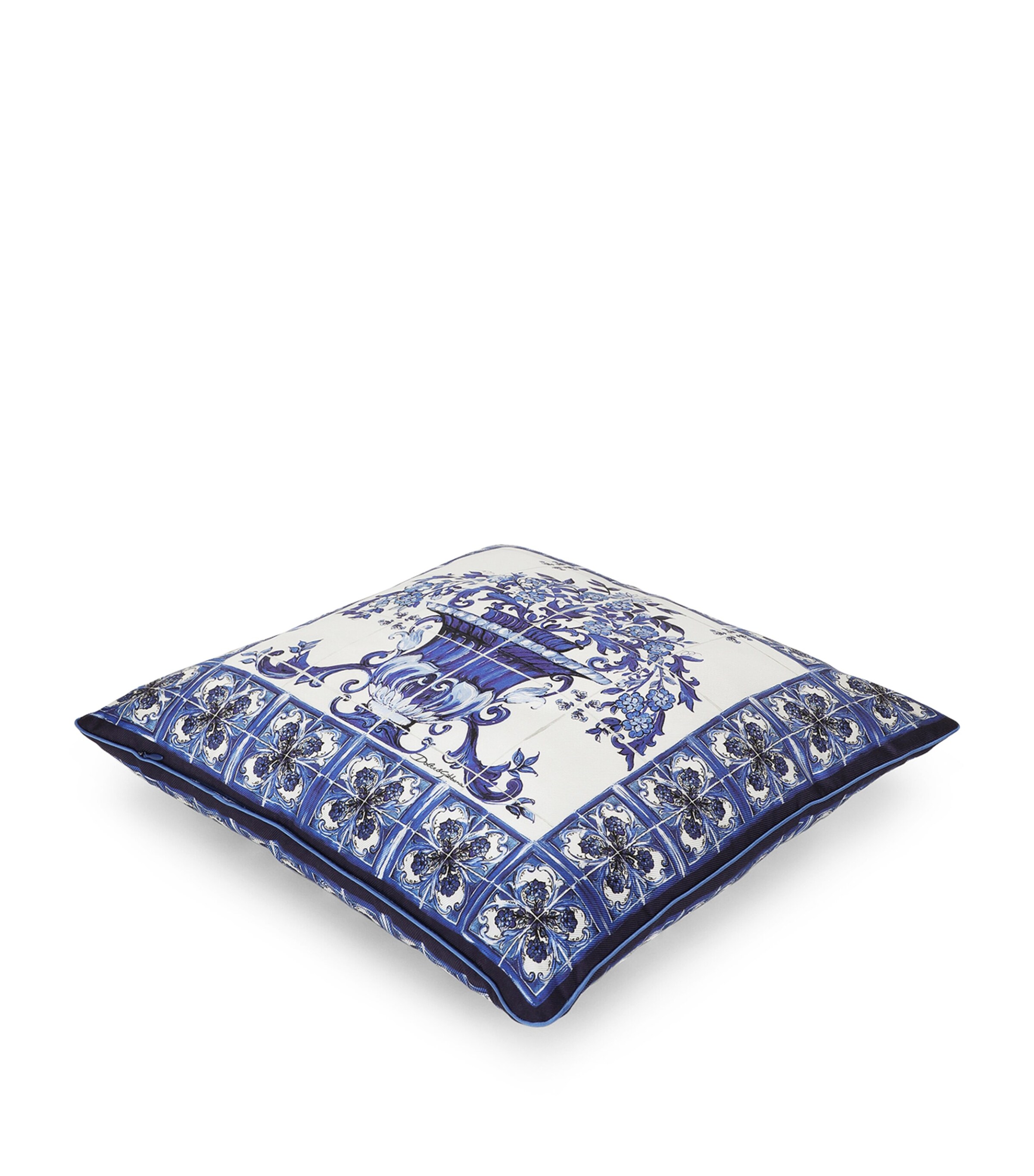 Dolce&Gabbana Casa Blu Mediterraneo Cushion (45cm x 45cm) Vaso Blu Medit Image 2