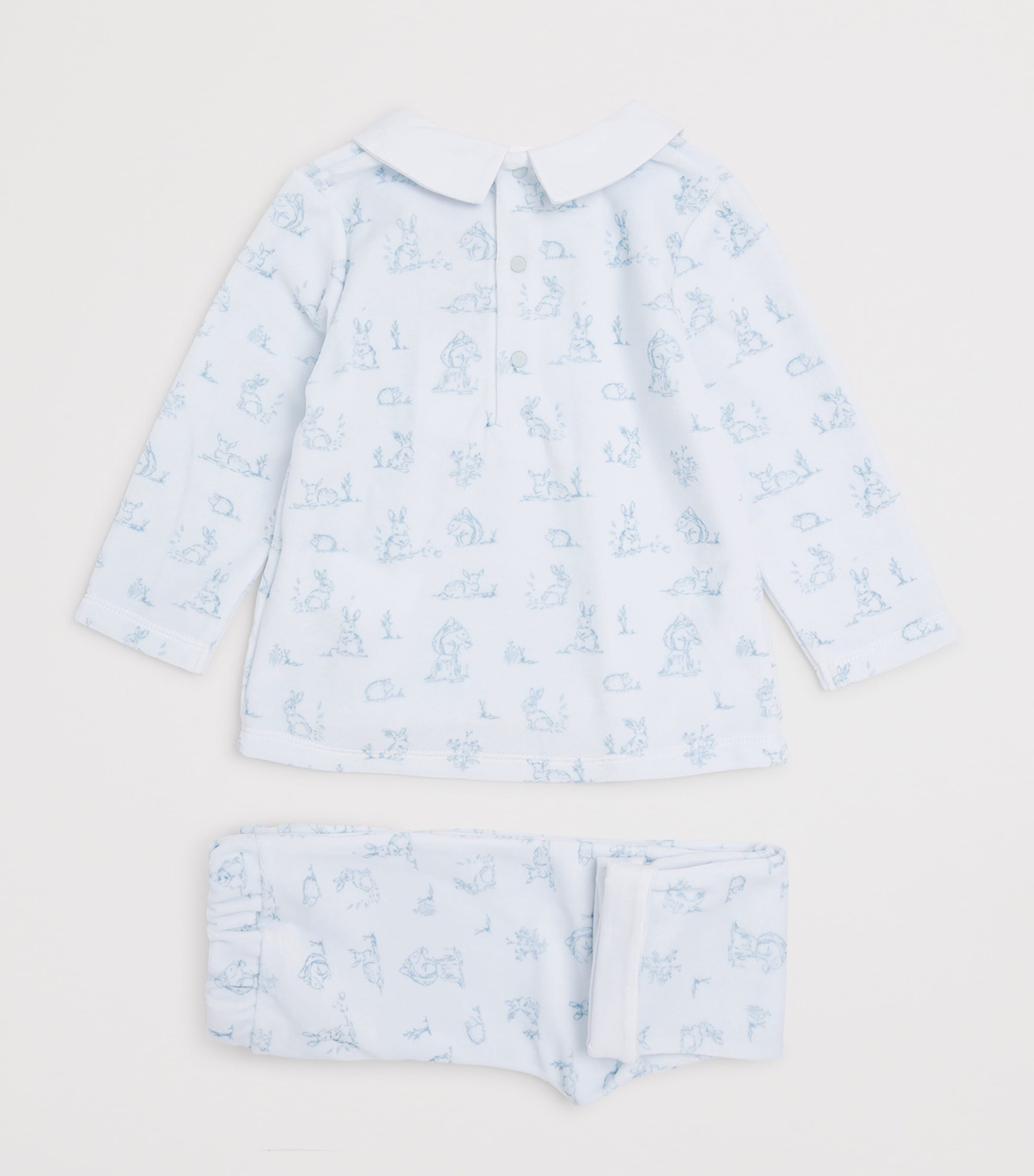 Patachou Printed Pyjama Set (0-24 Months) Indigo Image 2