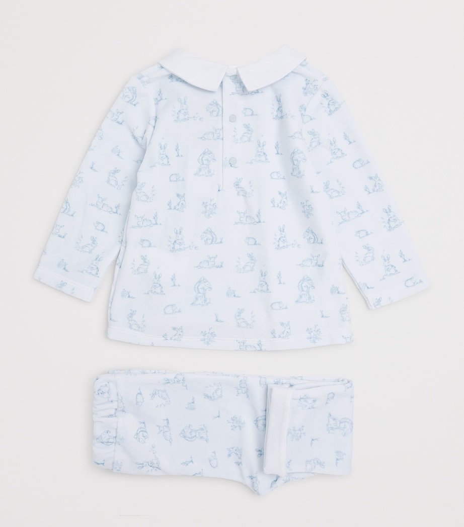 Patachou Printed Pyjama Set (0-24 Months) Indigo Image 2