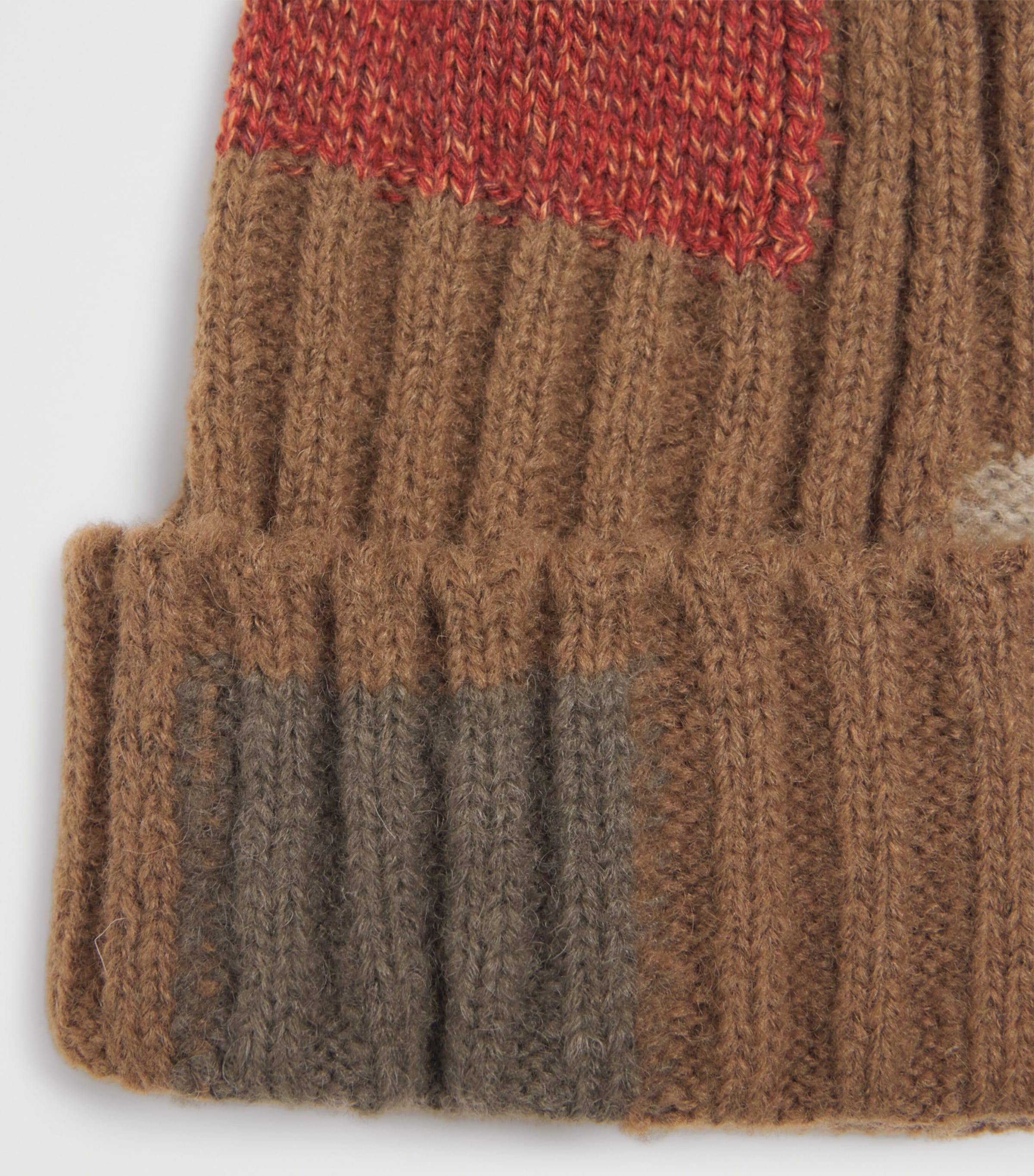 Wool-Blend Tugihagi Beanie BROWN Image 3