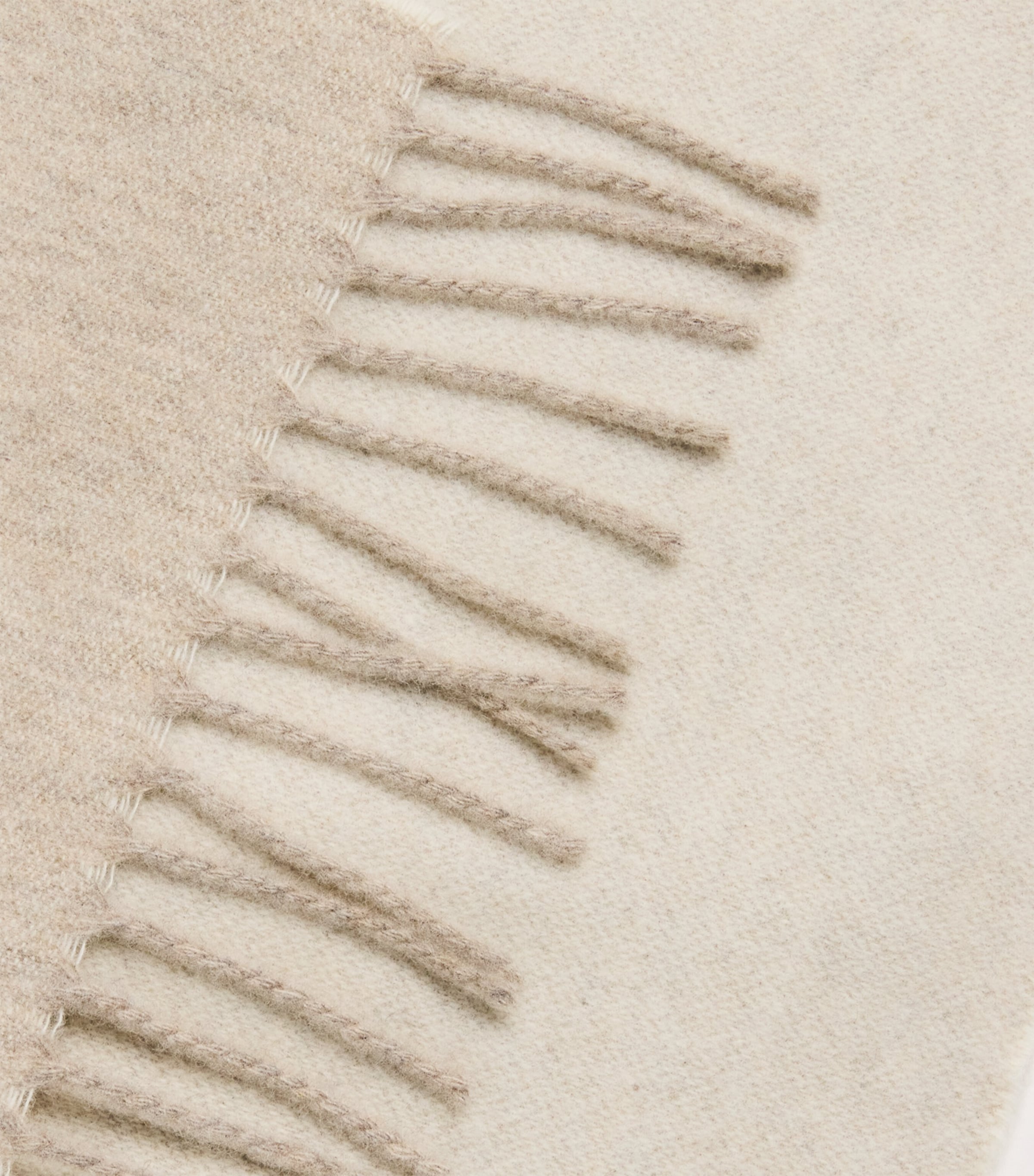 Wool Logo Scarf 812-MOON ROCK Image 4