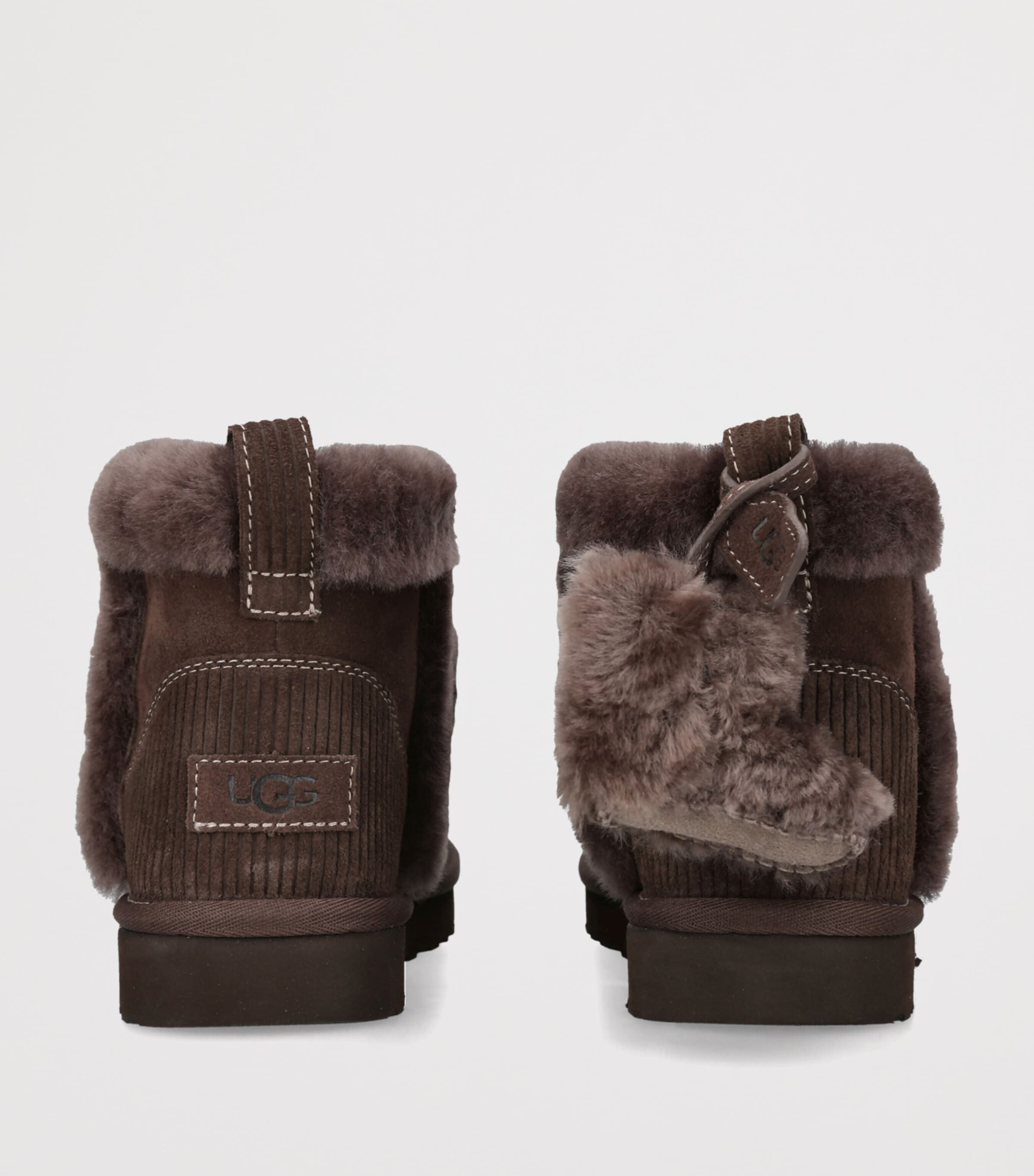 UGG Suede Classic Mini Heritage Boots Dark Brown Image 4