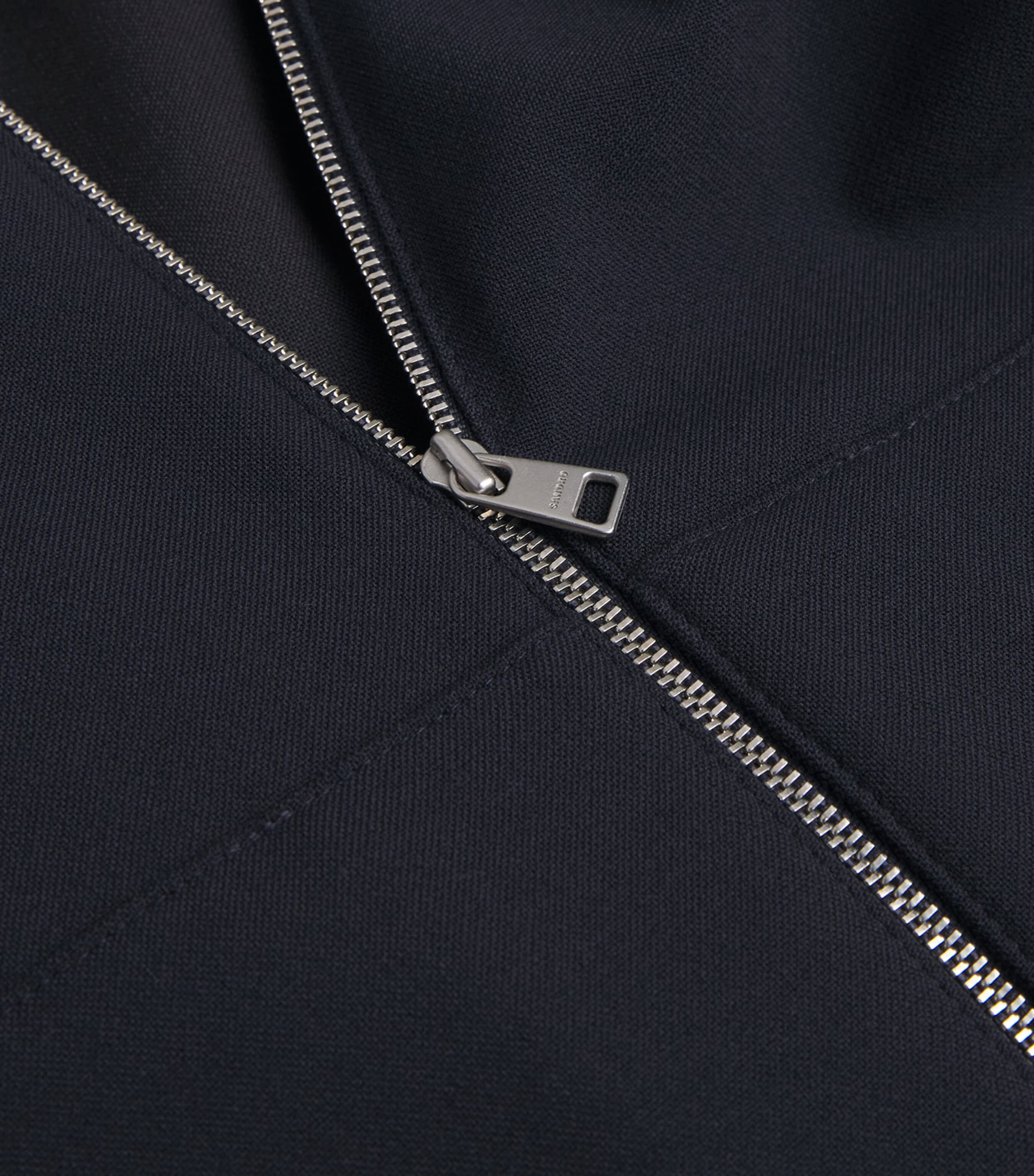 Zip-Up Hoodie NAVY BLUE Image 5