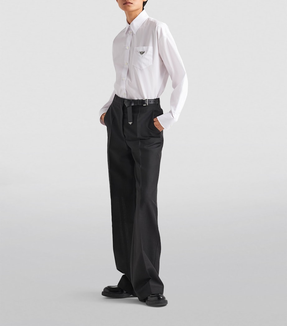 Cotton Poplin Logo Shirt F0009 Image 2