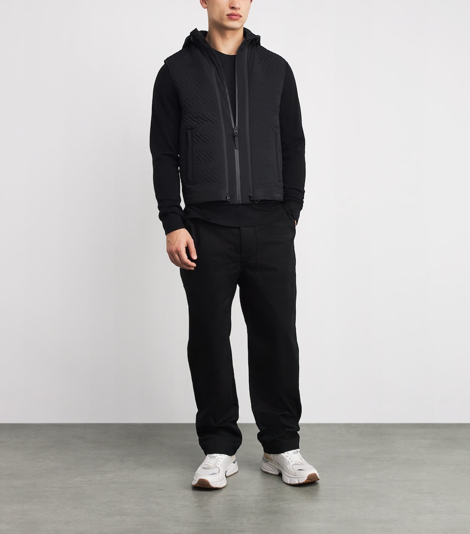 Down Barrett Hybrid Jacket C0001 BLACK Image 2