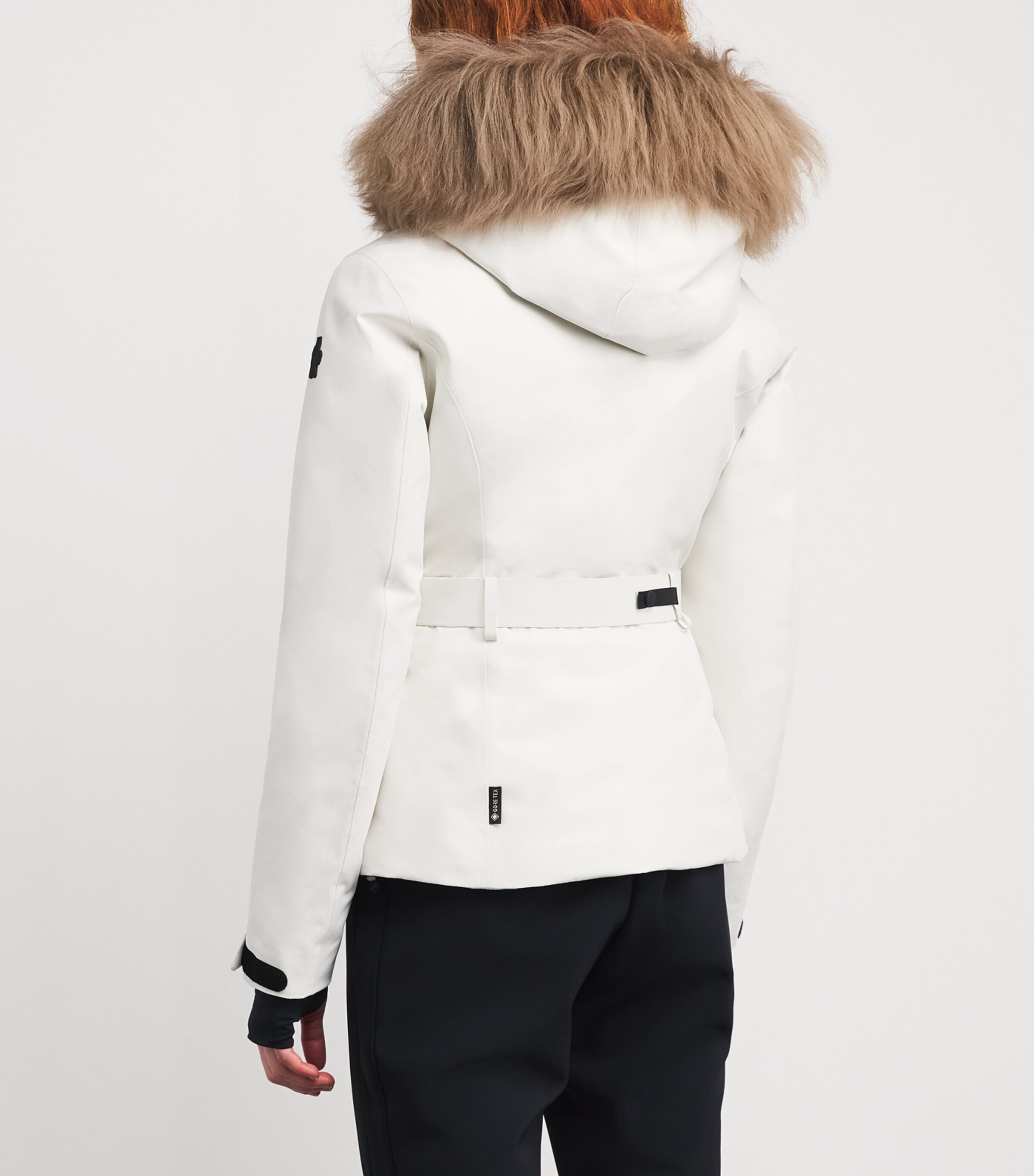 Moncler Womens GORE-TEX and Down Shearling-Hood Grenoble Ski Jacket Image 4