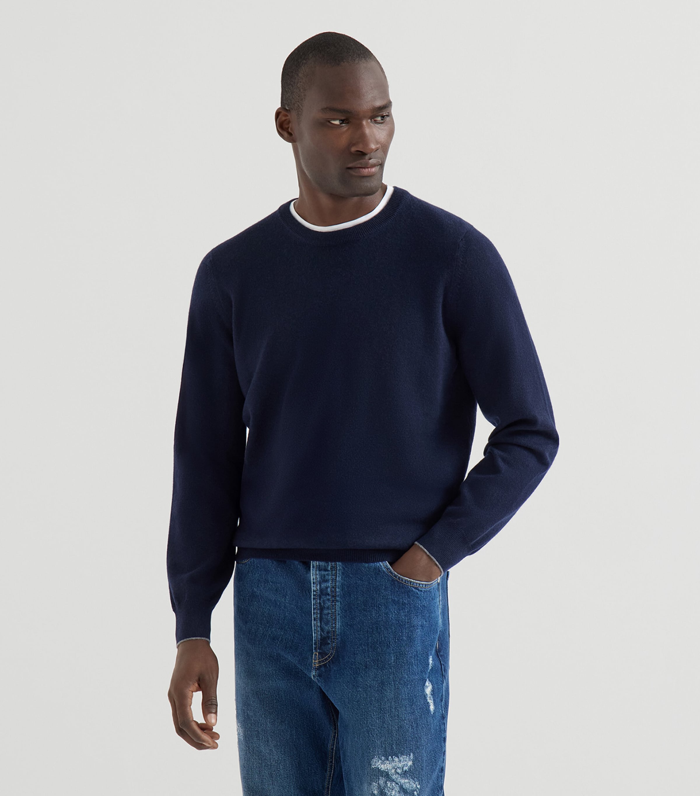 Brunello Cucinelli Mens Cashmere Sweater Image 3