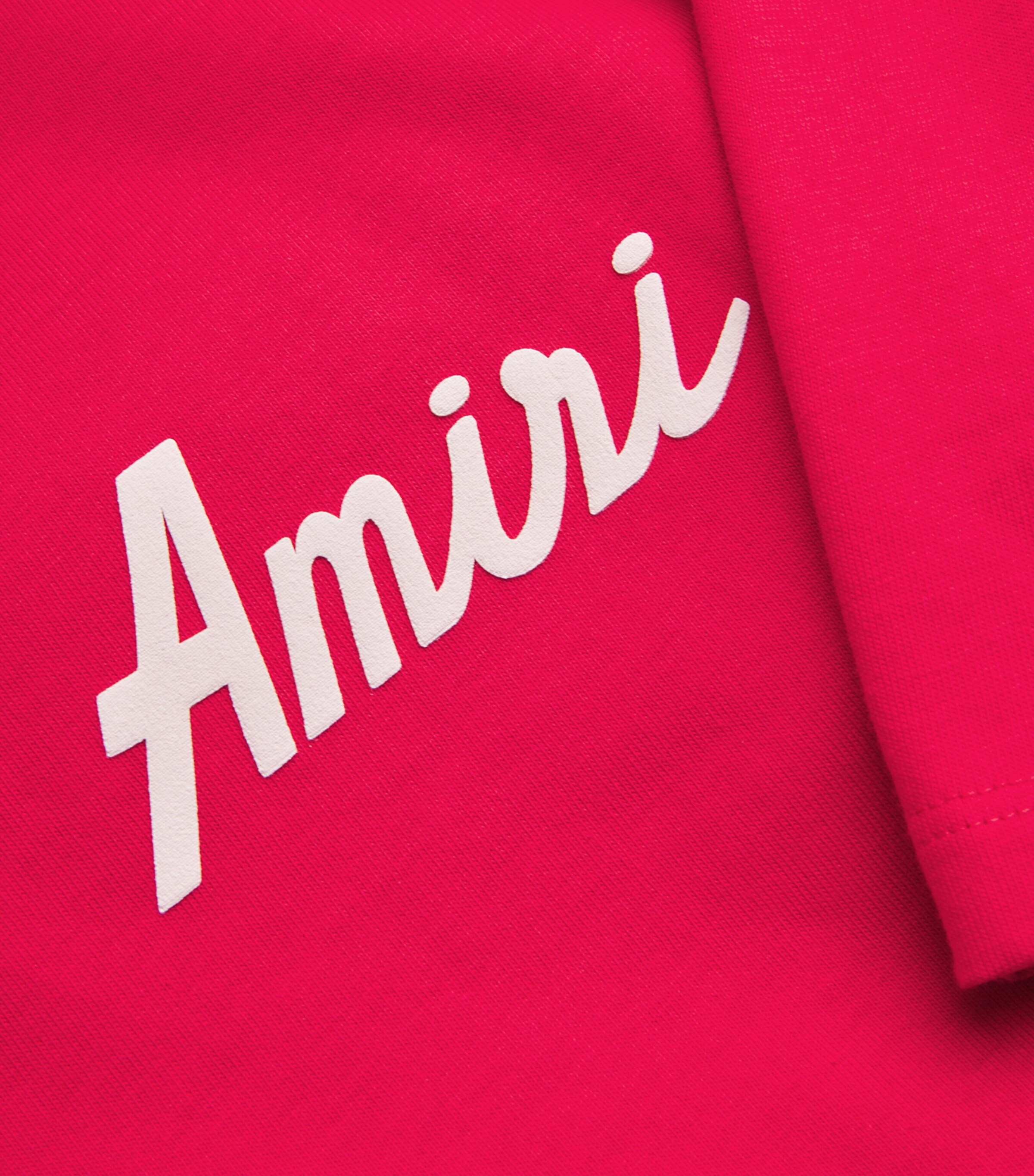 AMIRI Mens Cotton Logo T-Shirt Varsity Red Image 5