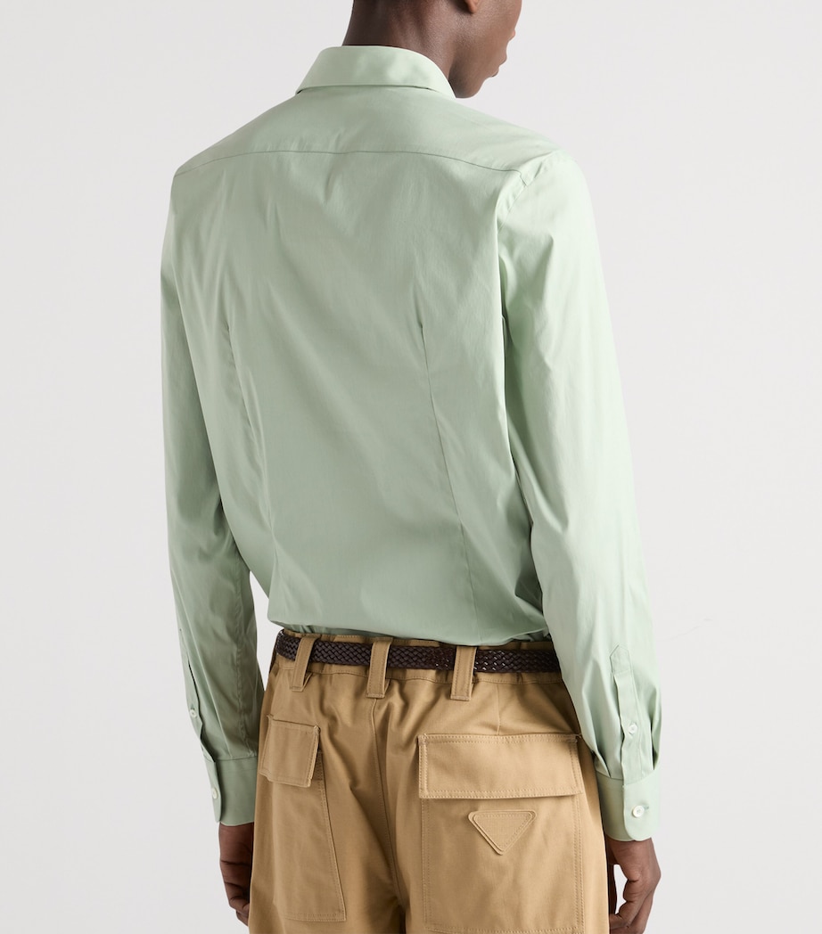 Prada Mens Stretch-Cotton Shirt Image 5