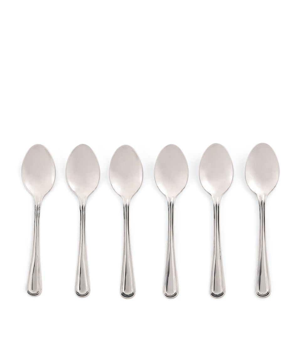 Harrods Set of 6 Stainless Steel Teaspoons
