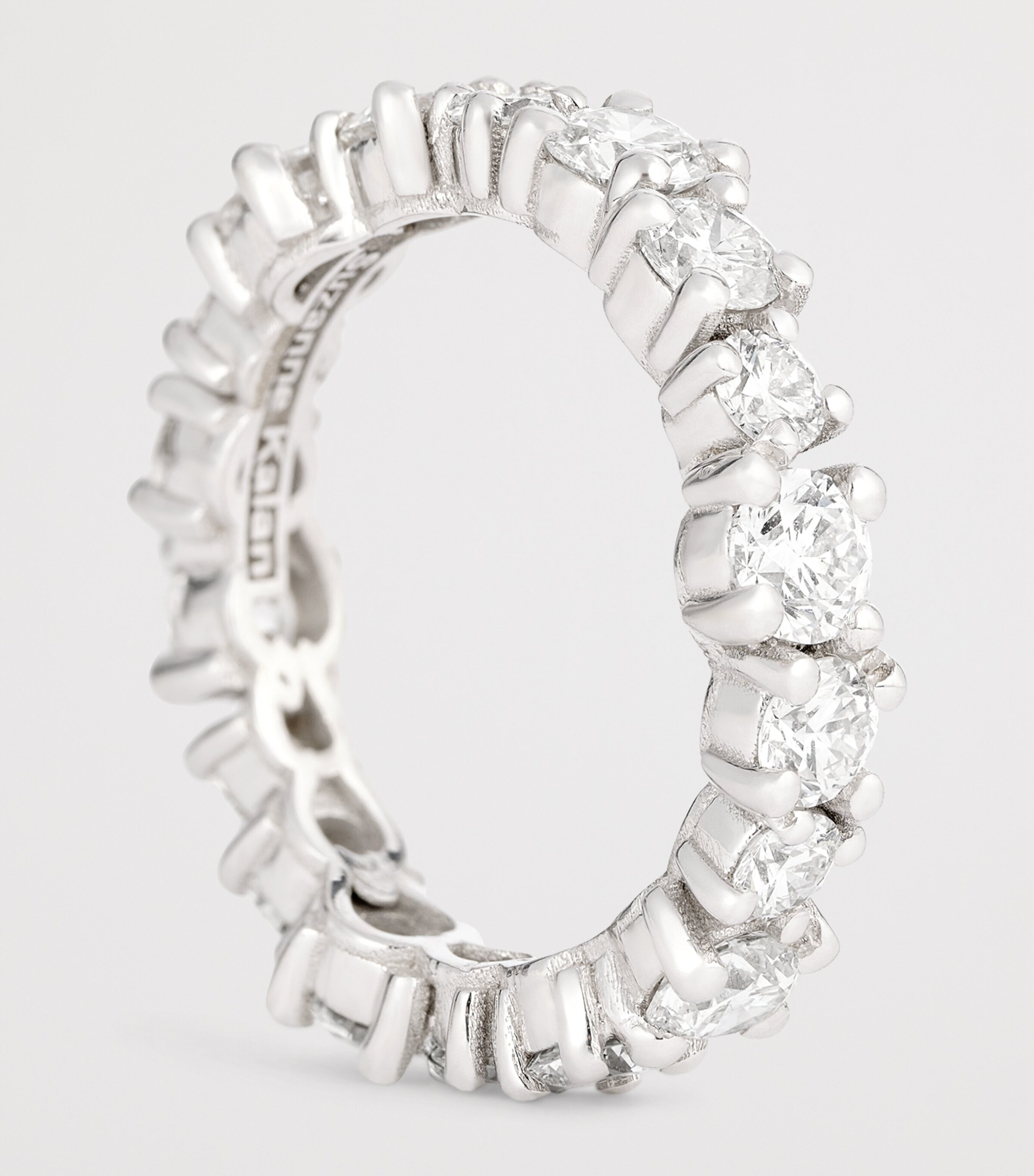 White Gold and Diamond Classic Eternity Ring (Size 7) 18K WG/WD Image 6