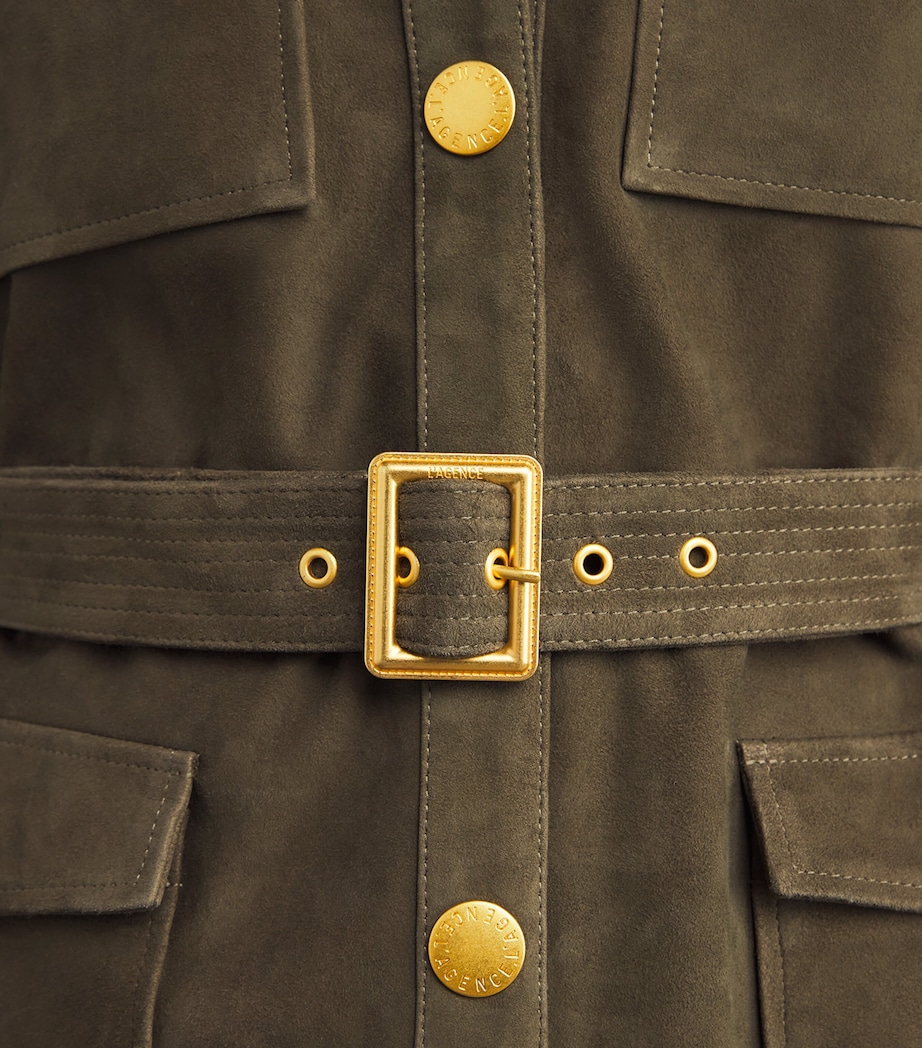 Suede Ishani Jacket OLIVE OLVE Image 6