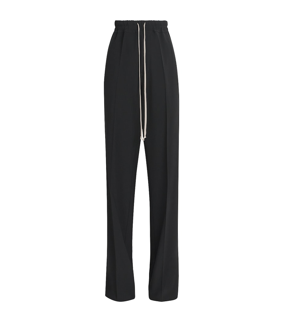 Stretch-Organic Cotton Drawstring Dietrich Trousers 09 BLACK Image 1