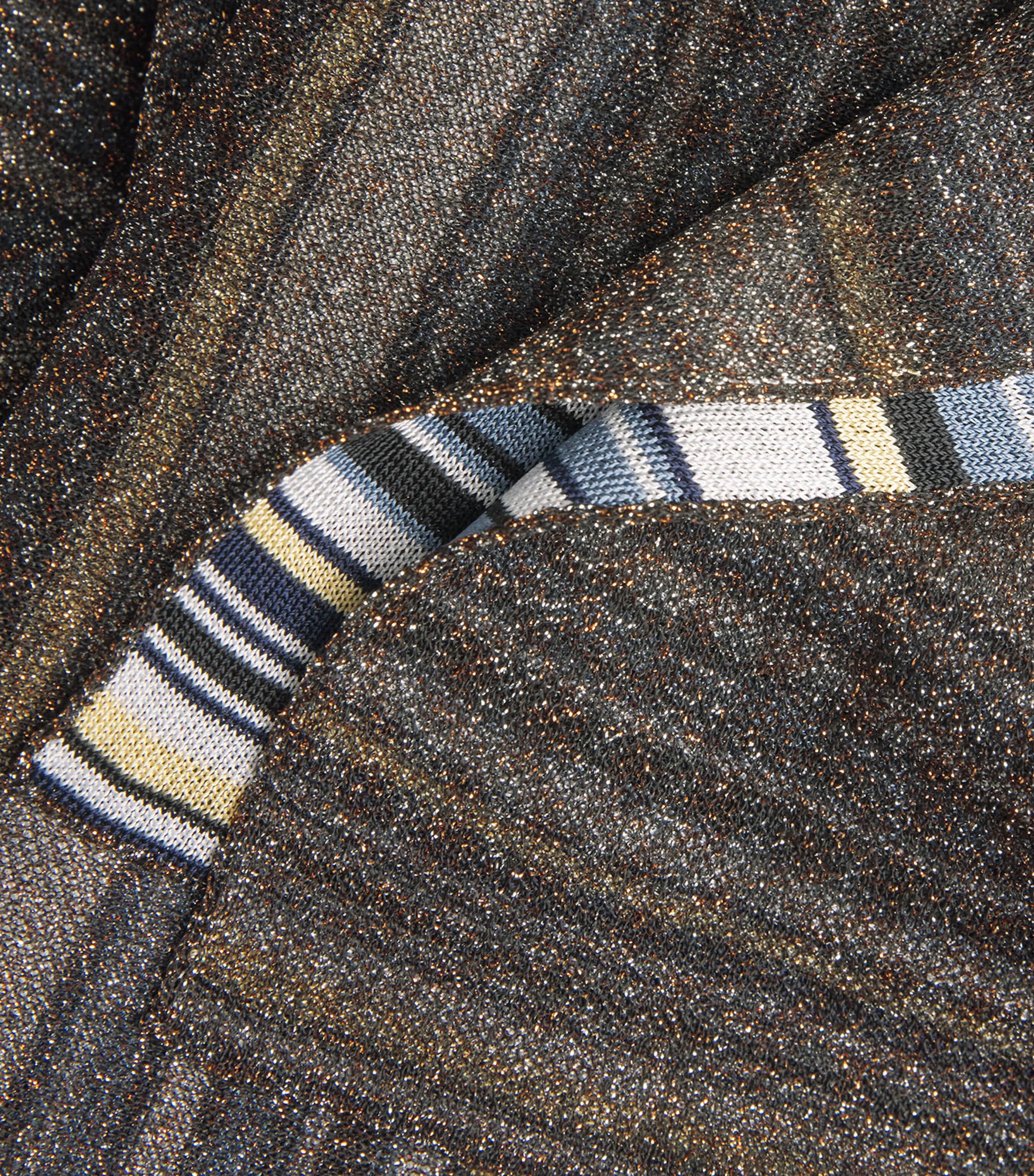 Knitted Stripe Maxi Dress SMSML GOLD/ LIGHT Image 5