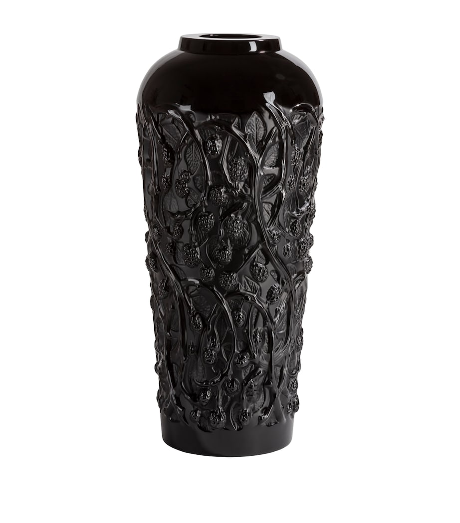Large Crystal Mures Vase (49cm) NOIR Image 1