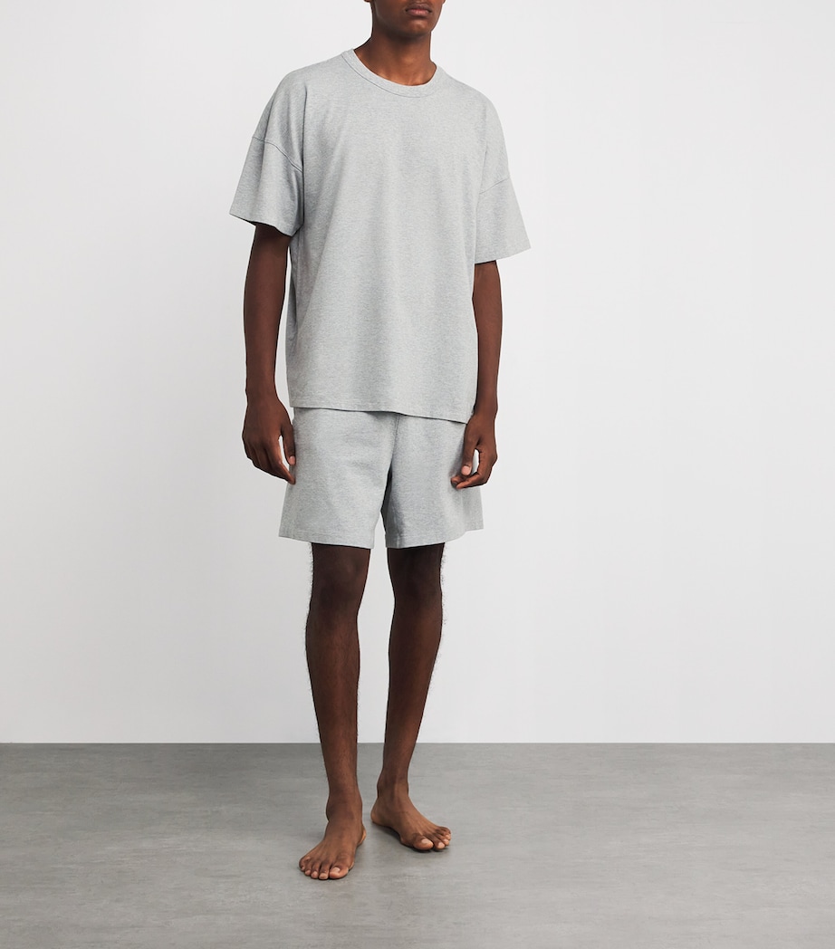 Cotton-Blend Lounge T-Shirt HEATHER GREY Image 2