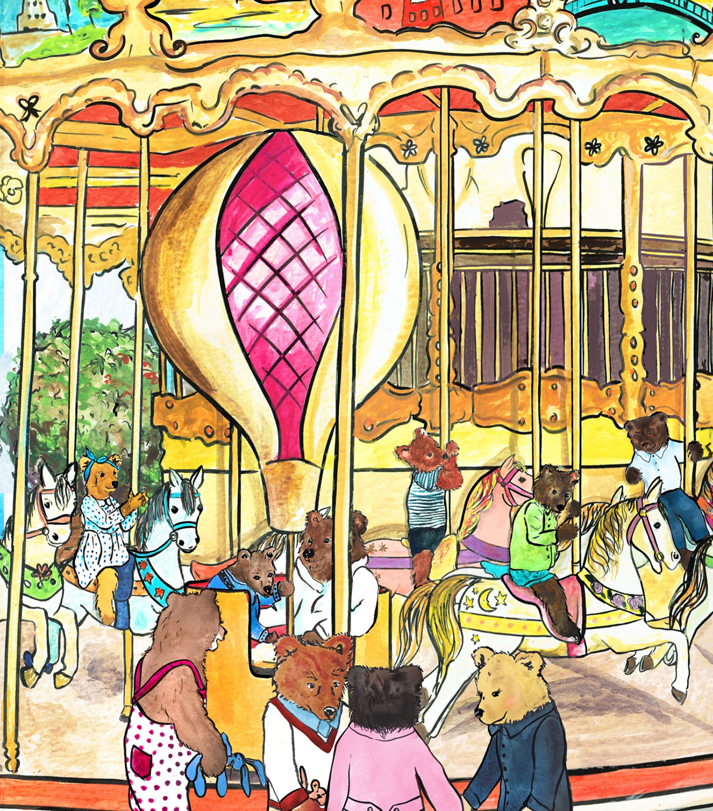 Les Ours d’Eiffel Paris A3 Print MULTI Image 5