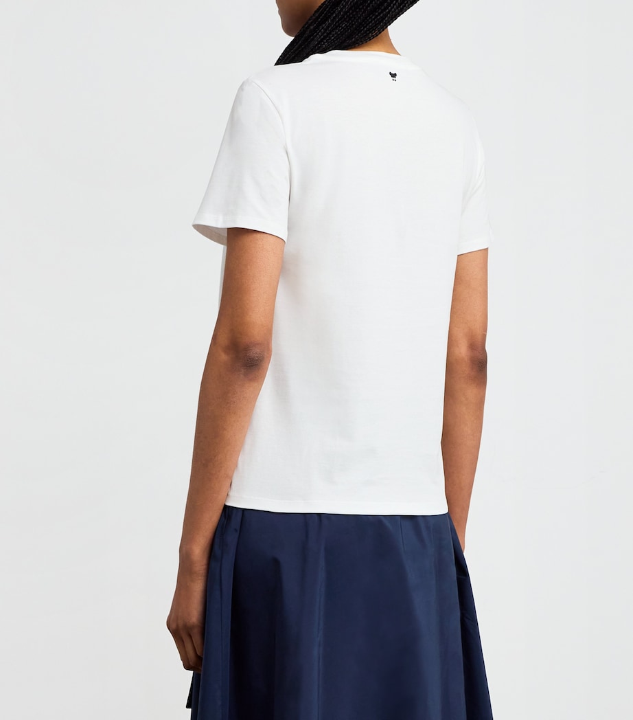 Cotton Camera Print T-Shirt WHITE Image 4