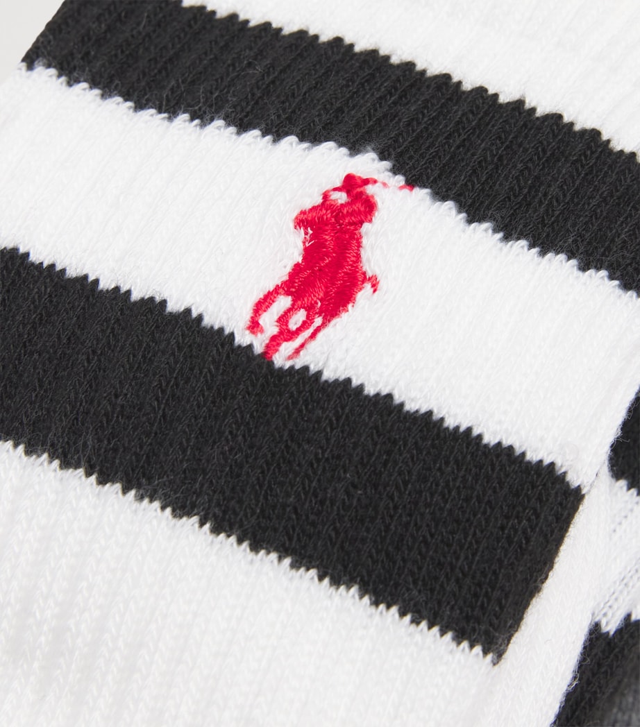 Cotton-Blend Crew Socks (Pack of 3) BLK/HTRH GR/WHITE Image 2