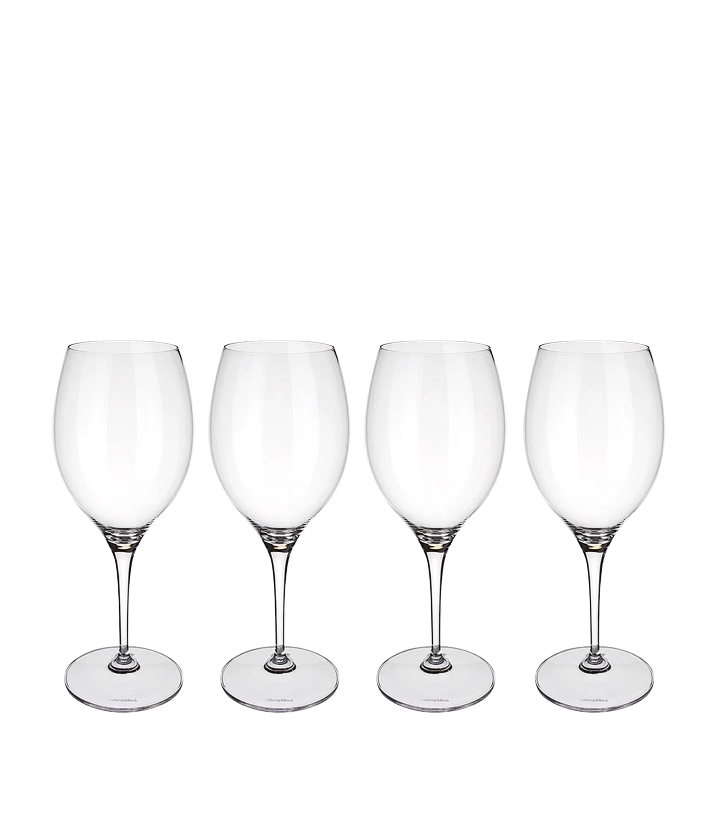 Villeroy & Boch Set Of 4 Maxima Bordeaux Wine Goblets In Transparent