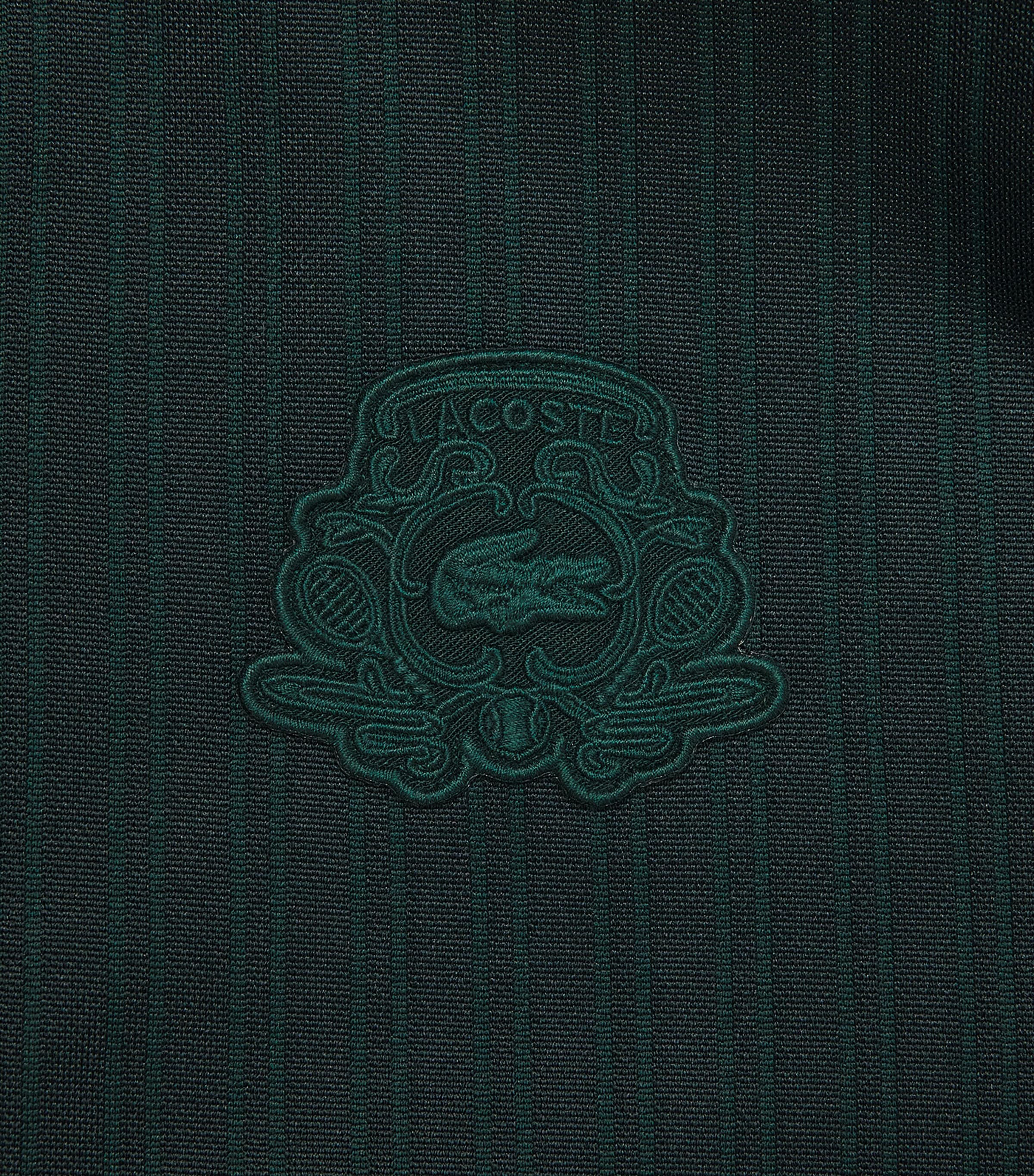 Lacoste Mens Crest Zip-Up Sweatshirt Qjp Varech Fonce Image 6