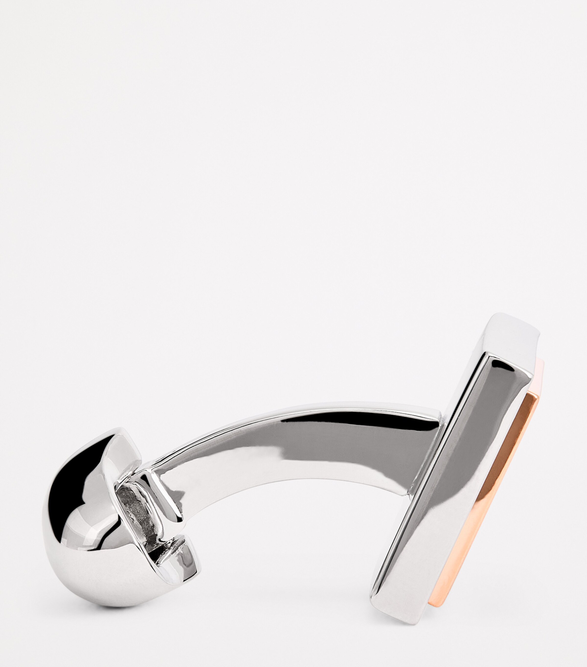 Rhodium-Plated Square Cufflinks BLUE Image 4