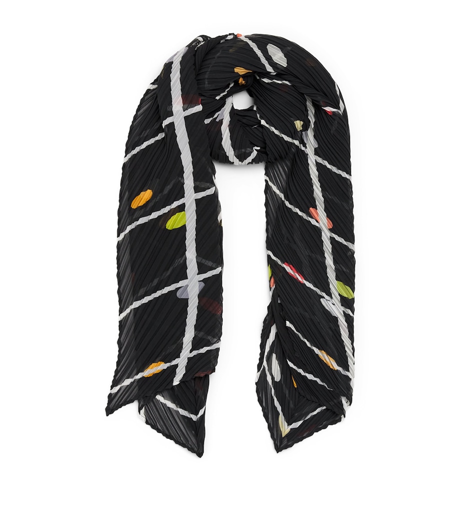 Pleats Please Issey Miyake Crossing Dots Scarf Black Image 1