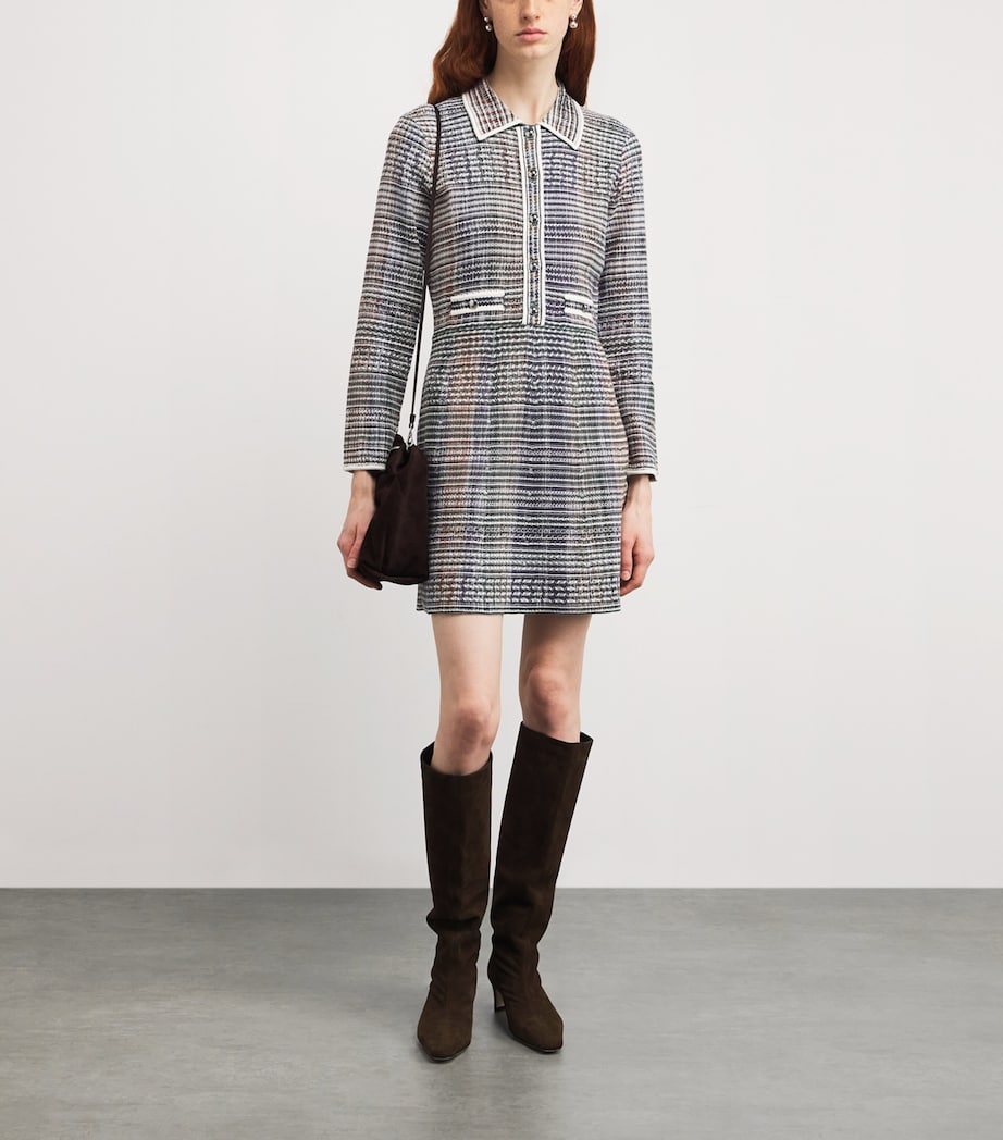 Lauper Knit Mini Dress G0714 HNTER GRN MLTI Image 2