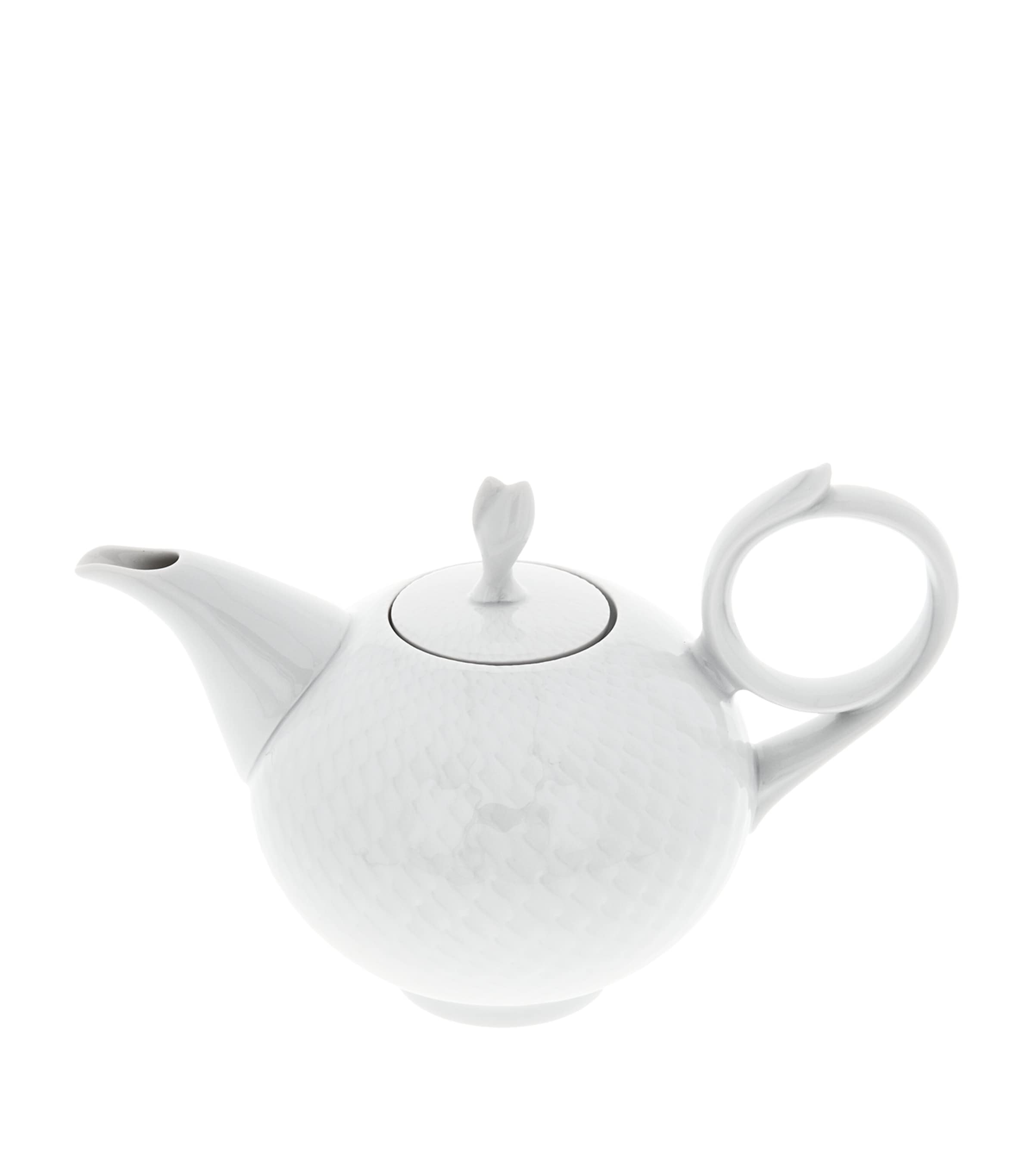Waves Relief Teapot WHITE Image 1