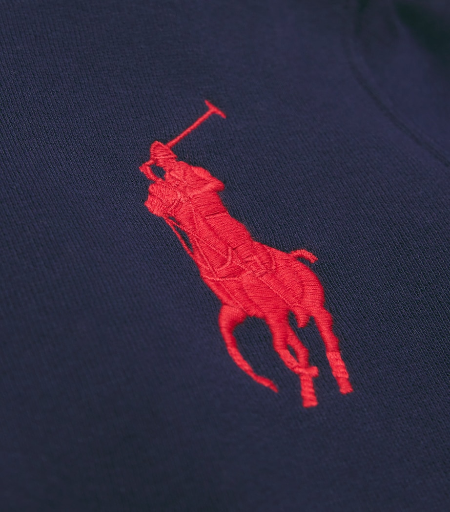 Cotton-Blend XL Polo Pony Hoodie (6-14 Years) NAVY Image 3