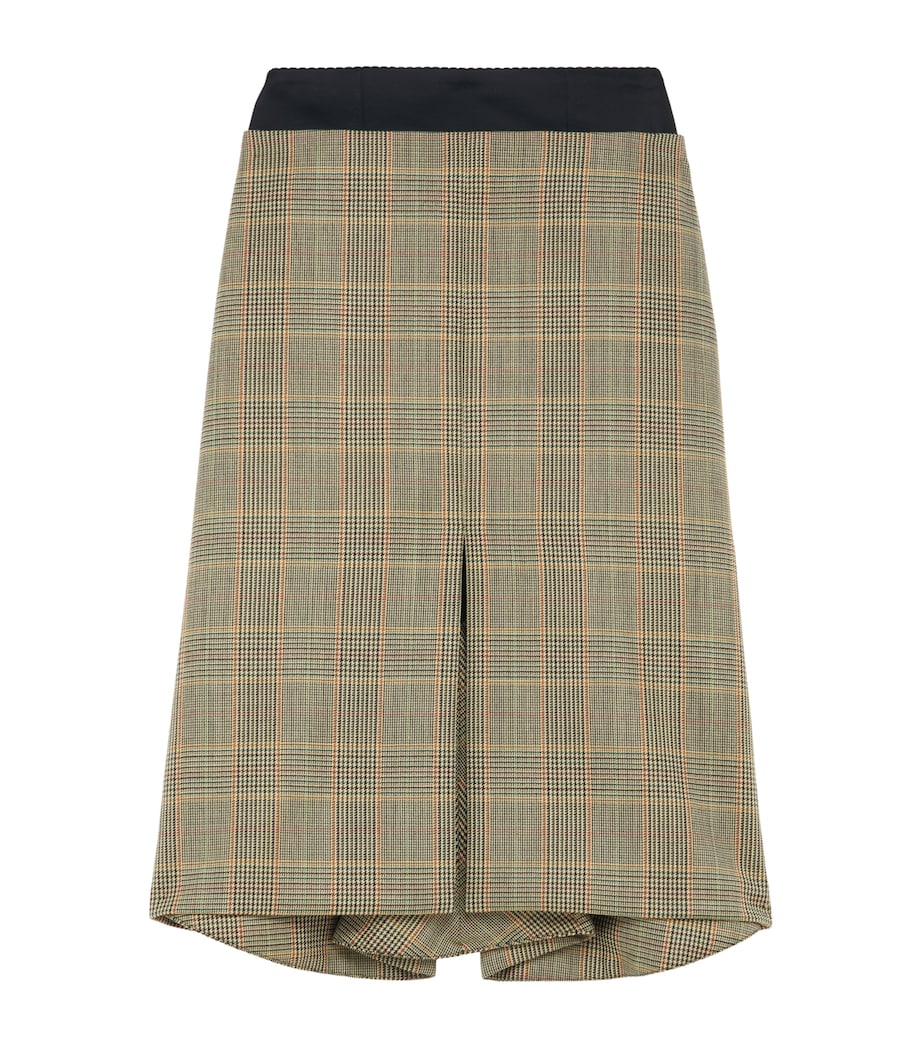Wool Kickback Midi Skirt 9101 Image 1