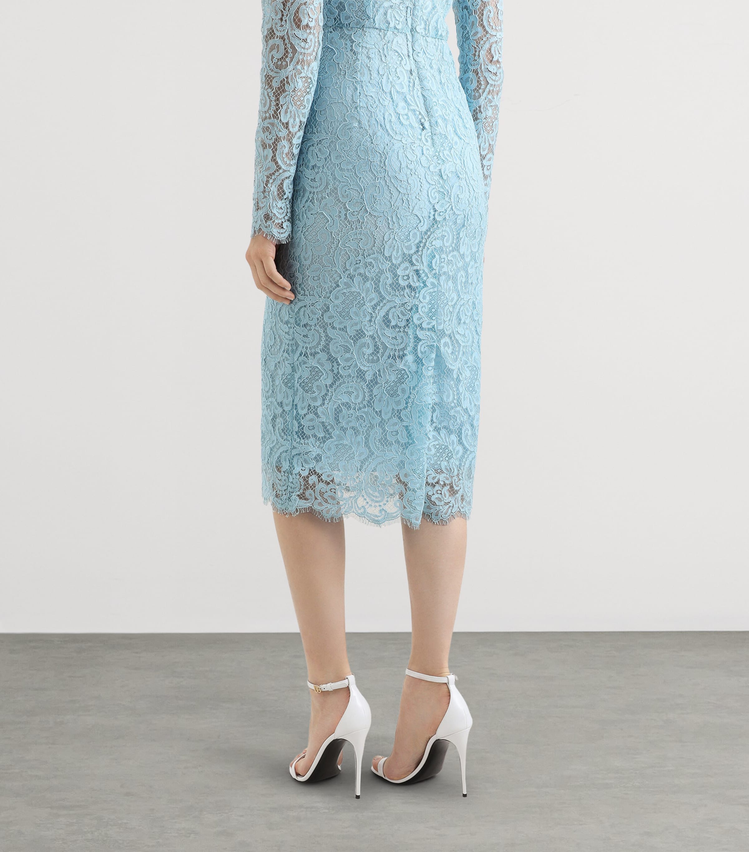 Dolce&Gabbana Multi Lace Midi Dress | Harrods UK