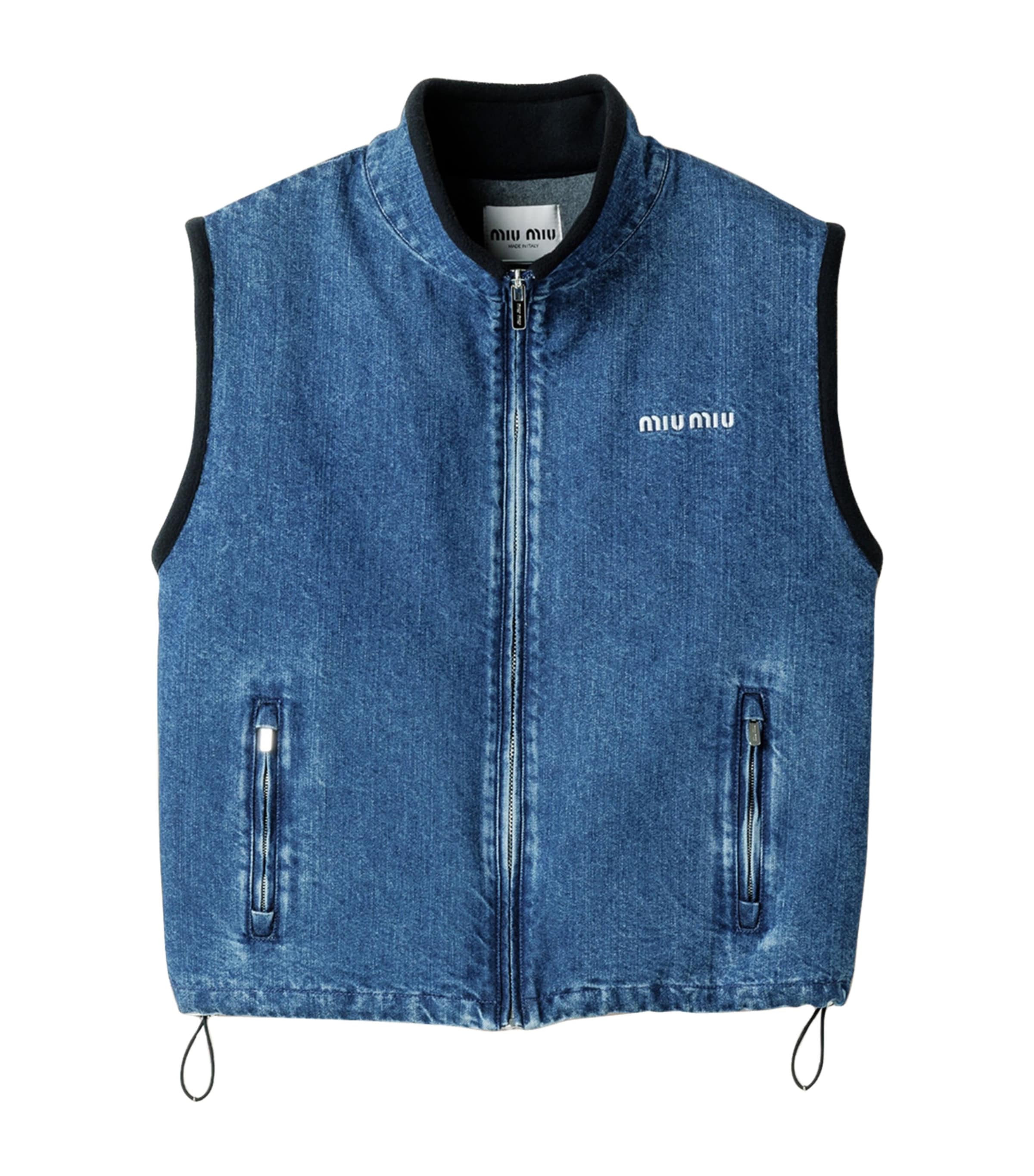 Denim Logo Vest F0008 Image 1