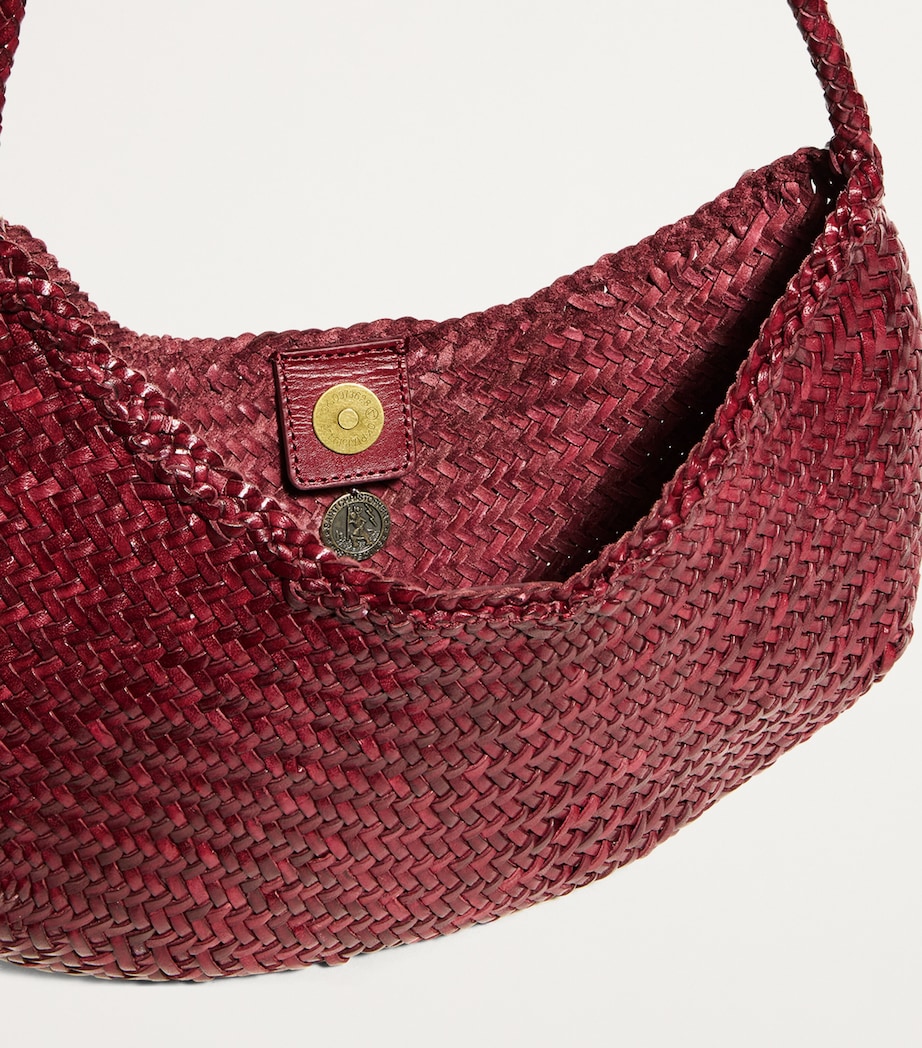 Leather Nova Luna Shoulder Bag BORDO Image 4