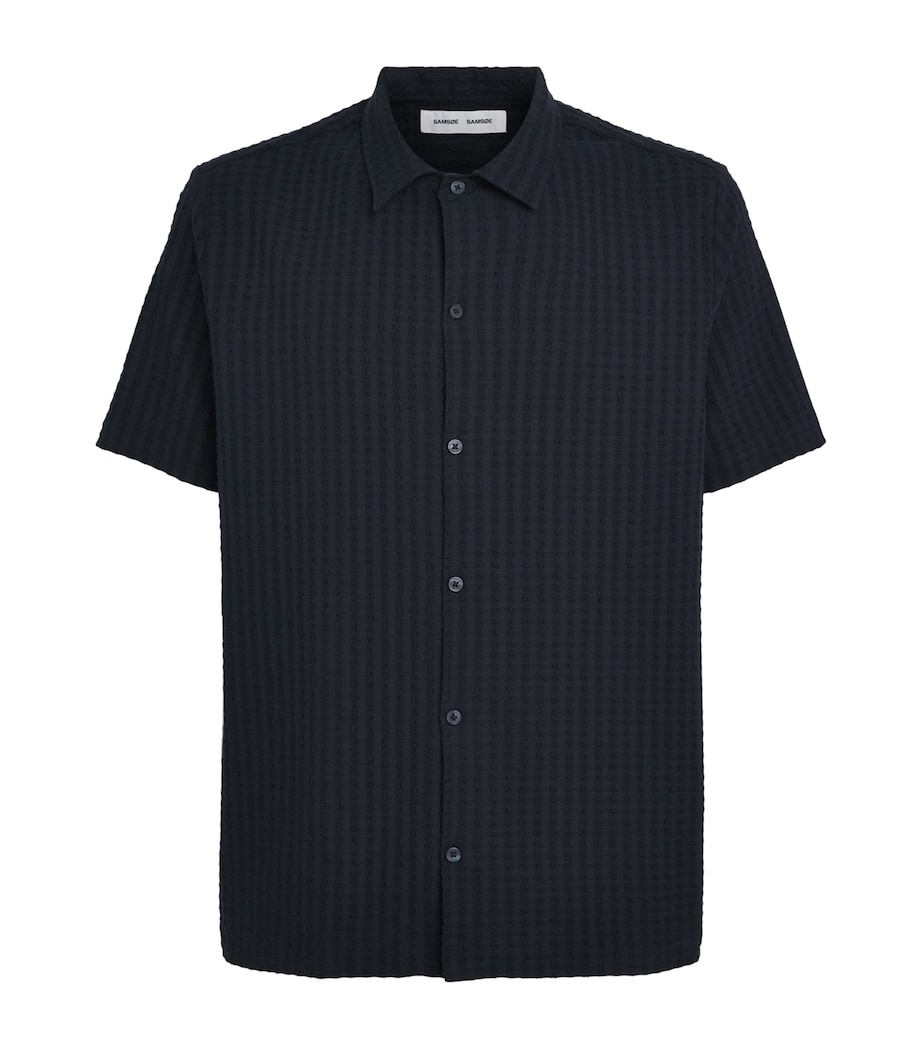 SAMSOE SAMSOE Mens Stretch-Cotton Avan Shirt Salute Image 1
