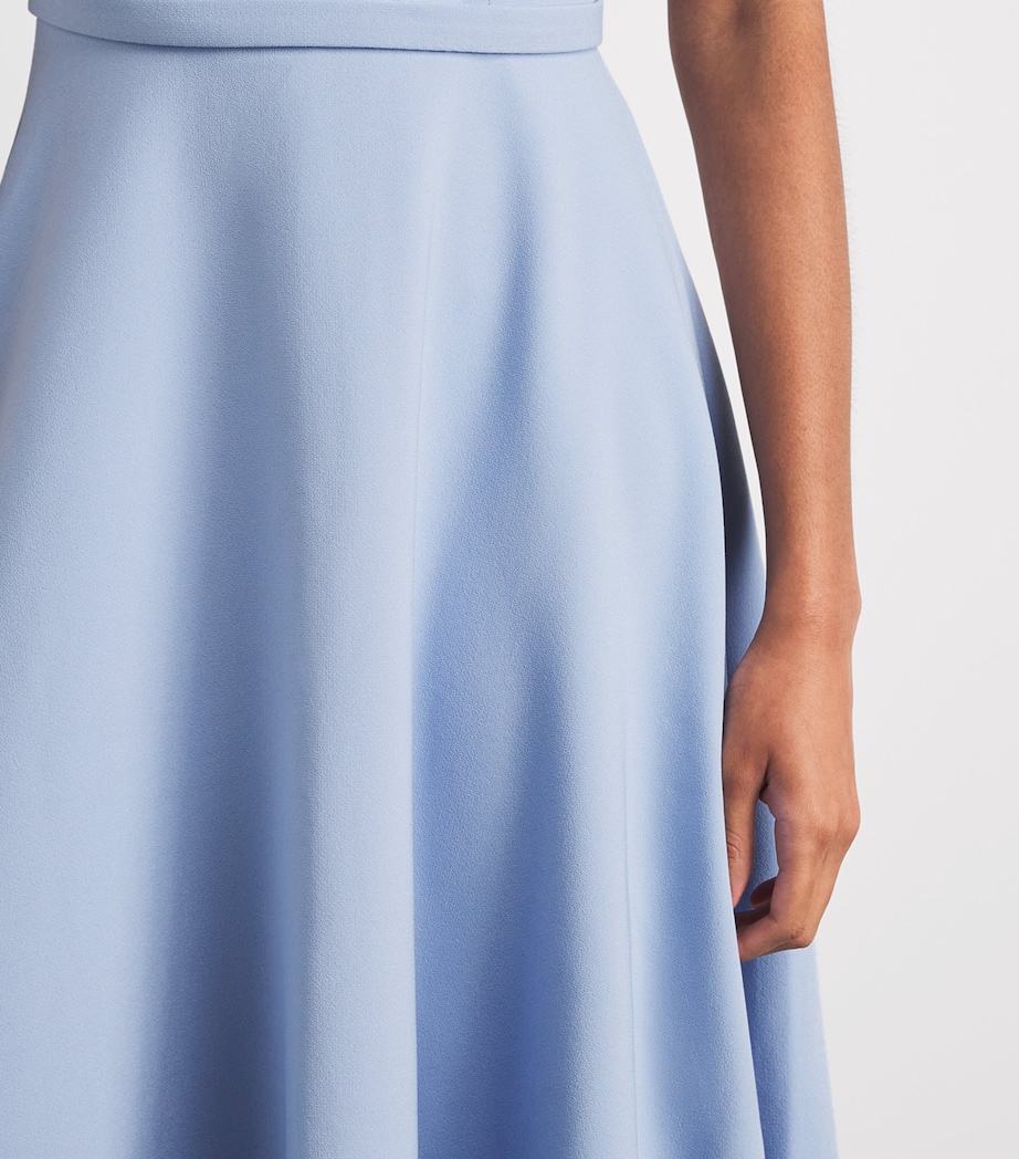 Safiyaa Womens Asymmetric Melinda Midi Dress Soft Sky Image 5