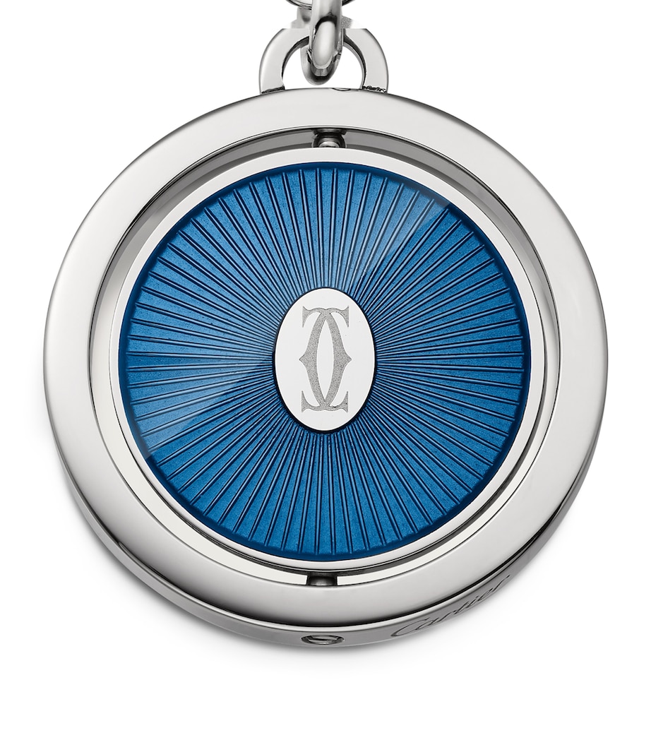 Double C de Cartier Keyring BLUE Image 3