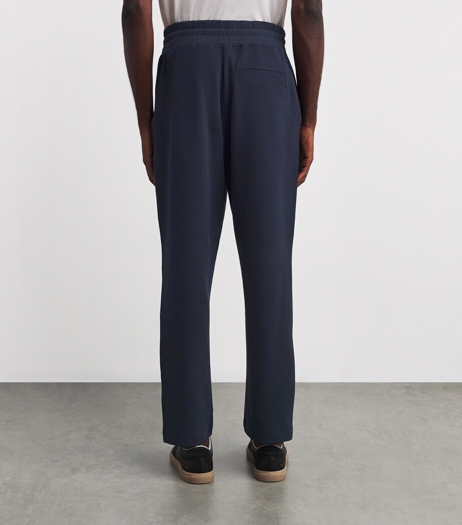 Cotton-Blend Drawstring Sweatpants 01 BLUE NAVY Image 4