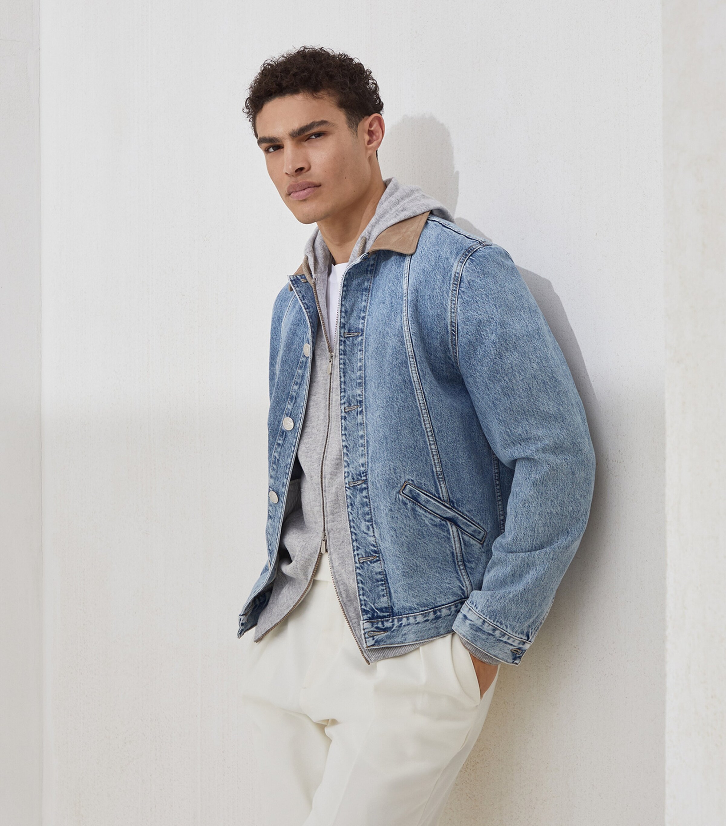 Cashmere Hooded Cardigan CK773 Image 5