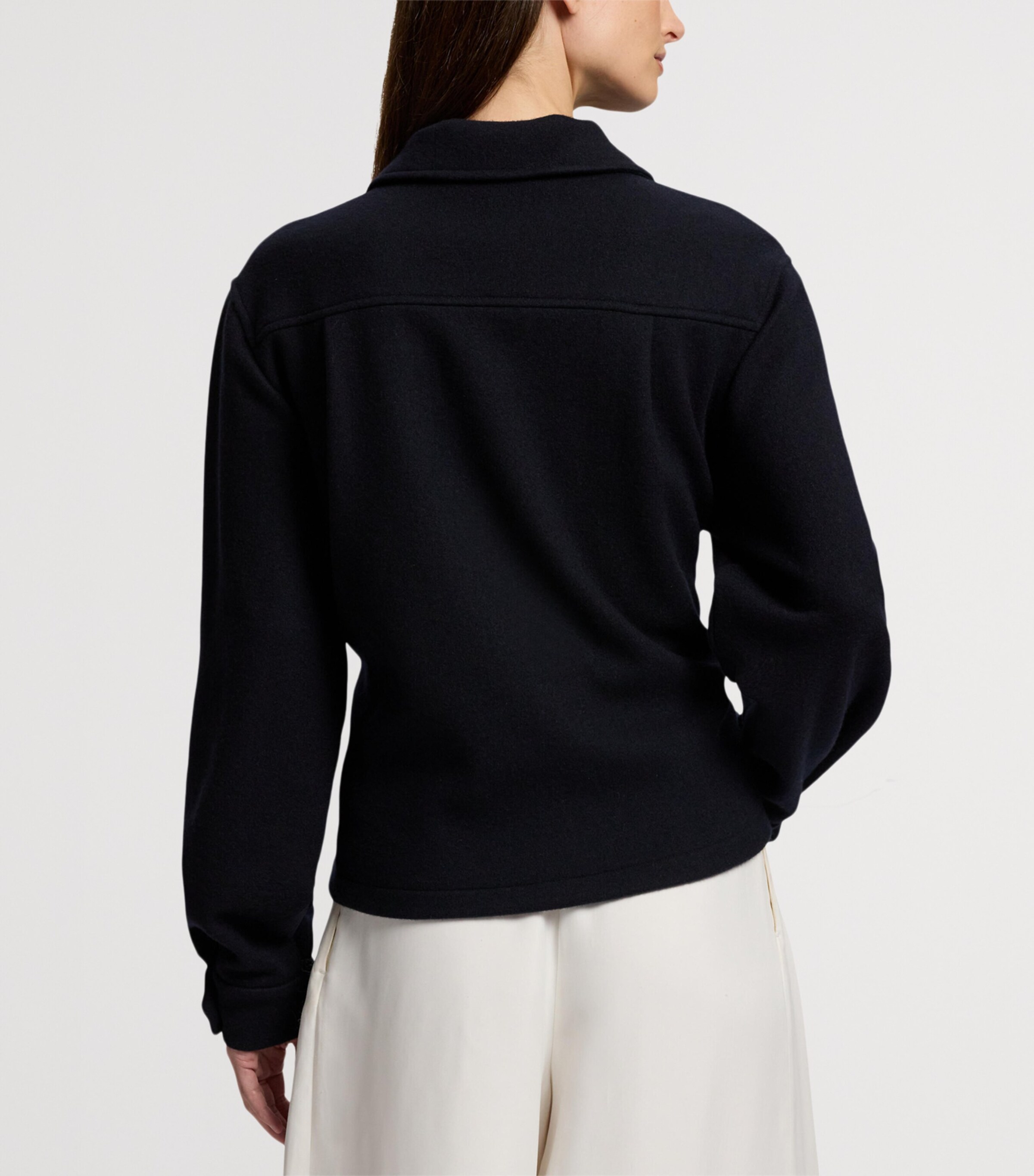 Wool-Blend Gabardine Nell Jacket NAVY-410 Image 8