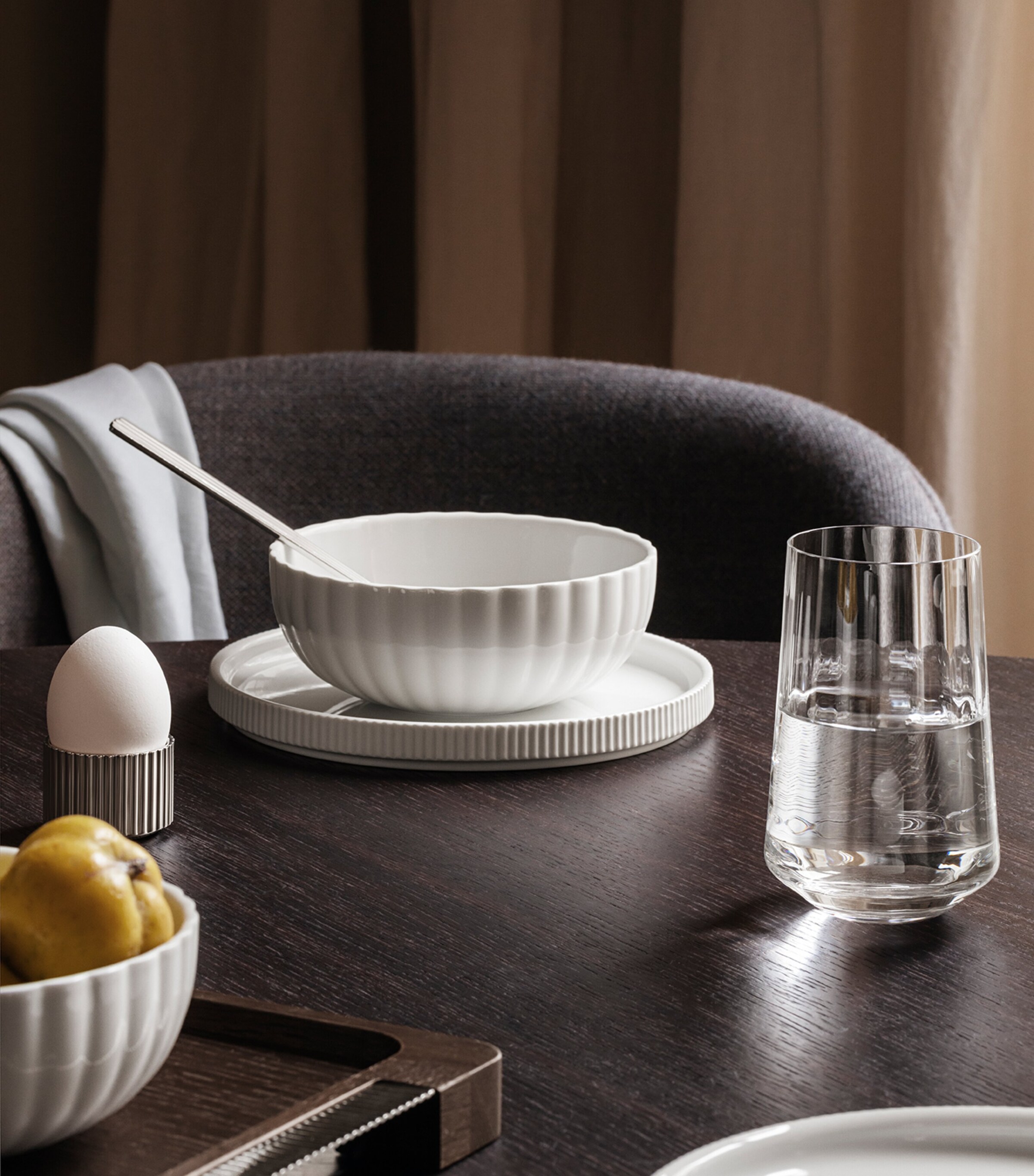 Porcelain Bernadotte Salad Plate (20cm) WHITE Image 4