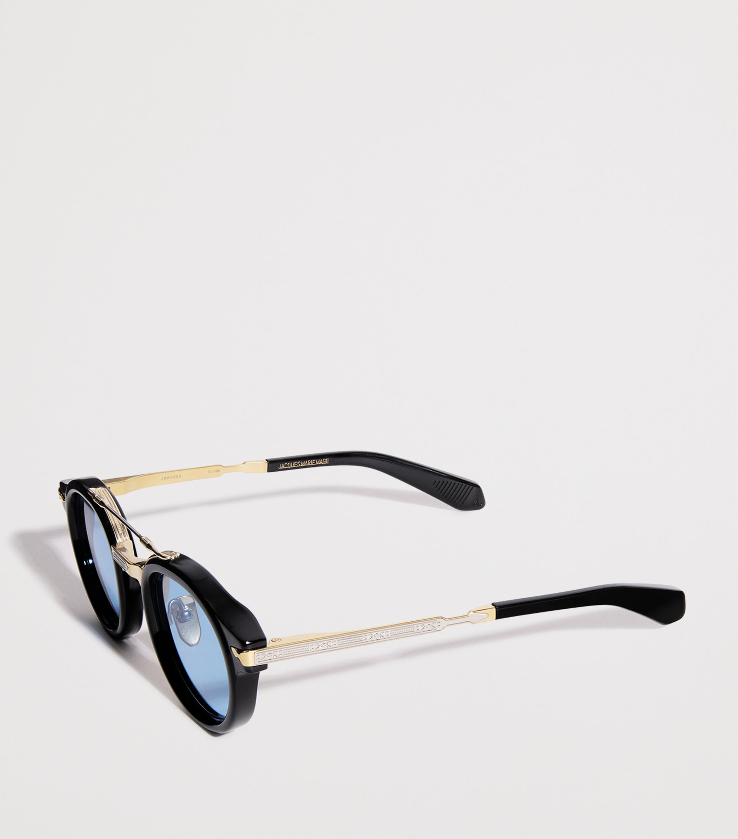 Acetate Delage Sunglasses 88-BLACK Image 2