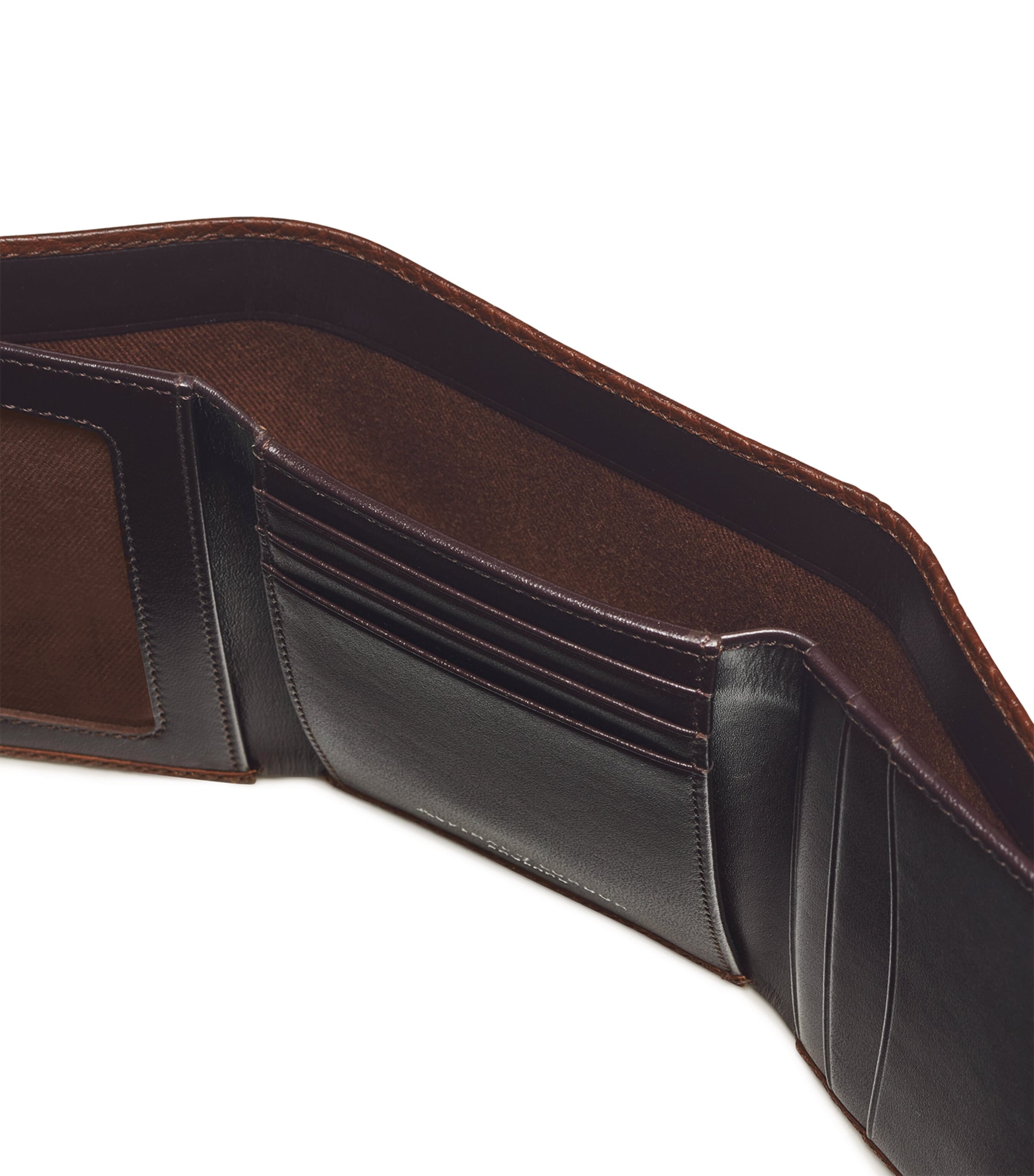 Leather Trifold Wallet TOBACCO Image 4