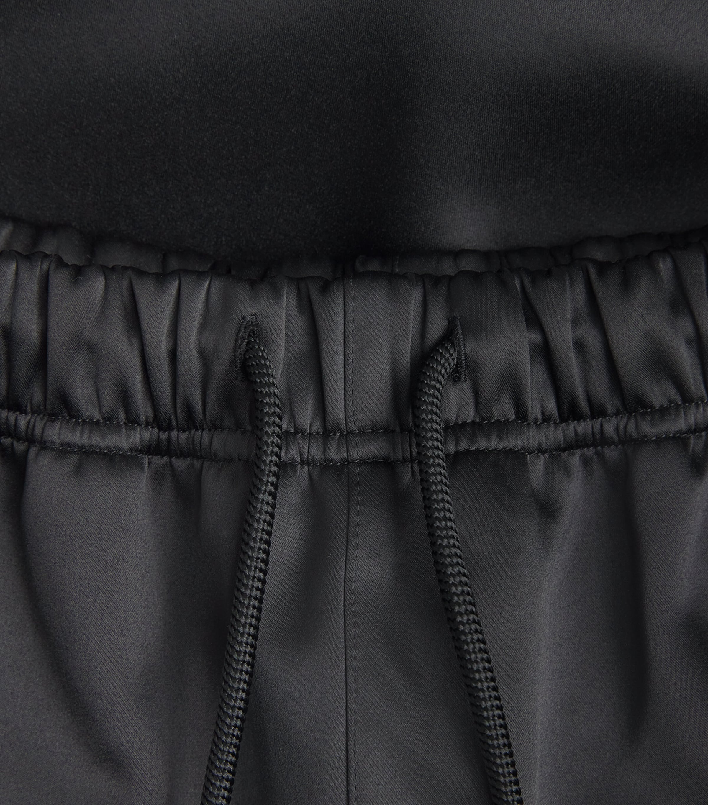 Bonded Satin Cargo Sweatpants VINTAGE BLACK Image 5